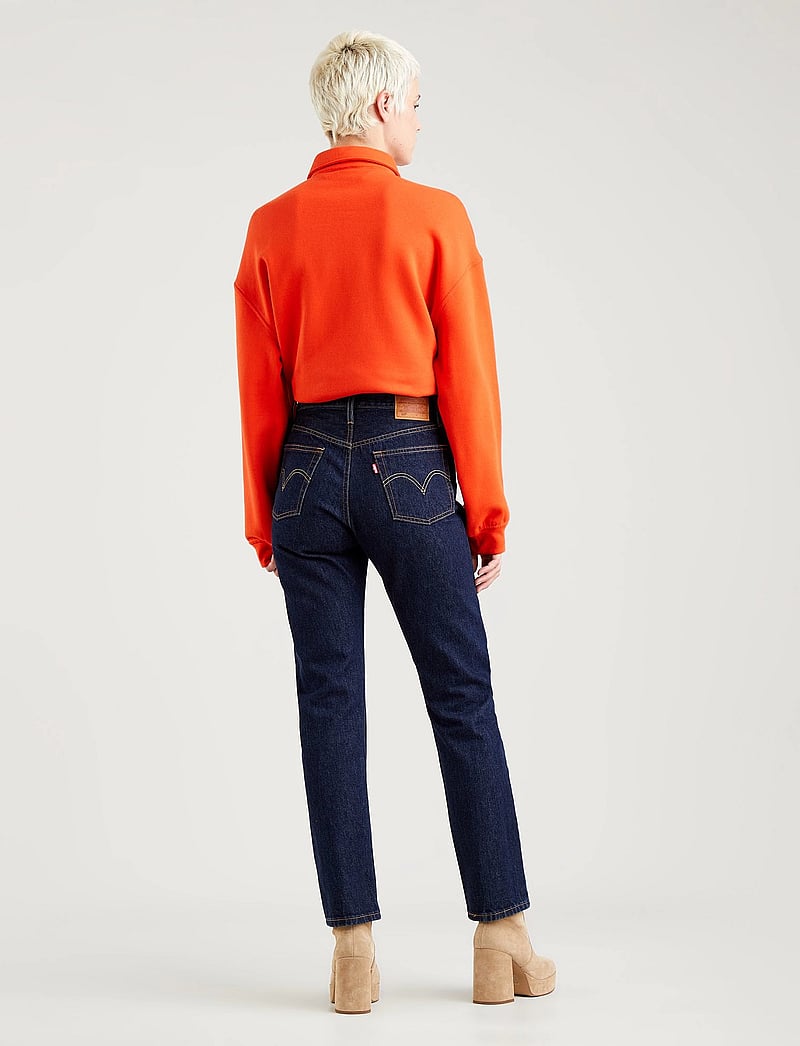 Levi's® - 501 JEANS FOR WOMEN DEEP BREAT - sirge säärega teksad - dark indigo - flat finish - 4