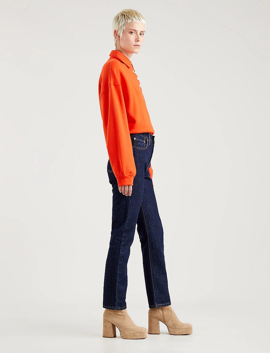 Levi's® - 501 JEANS FOR WOMEN DEEP BREAT - straight jeans - dark indigo - flat finish - 5