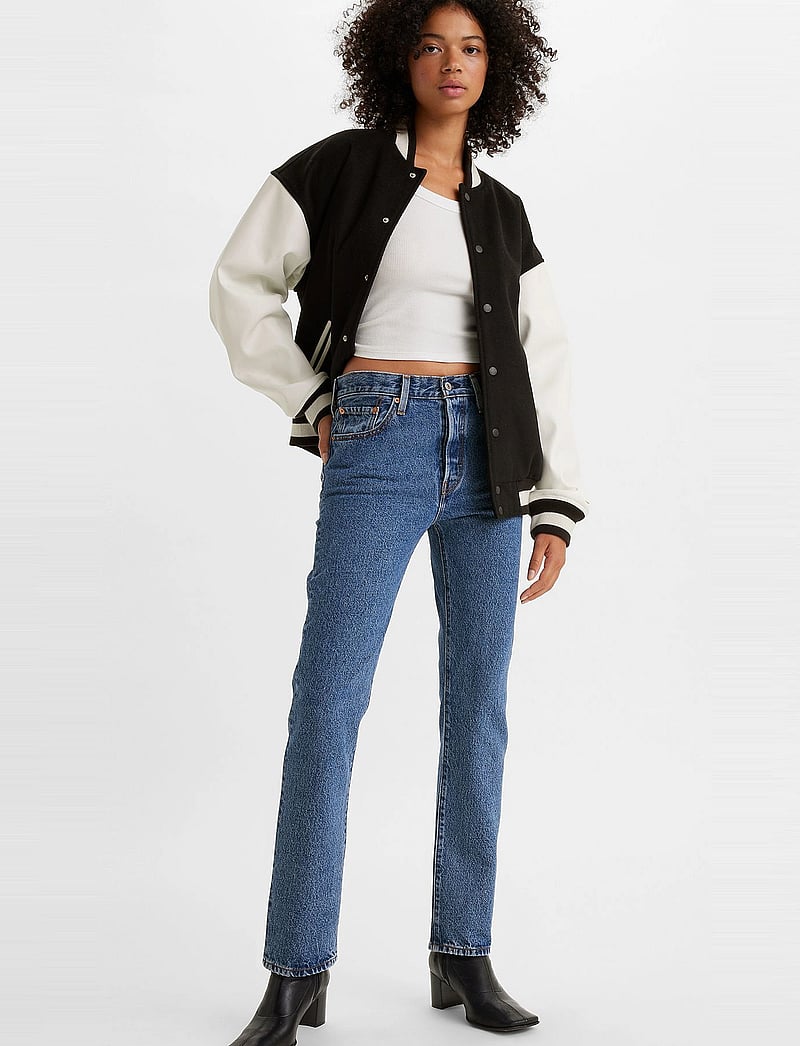 Levi's® - 501 JEANS FOR WOMEN SHOUT OUT - straight jeans - med indigo - flat finish - 0