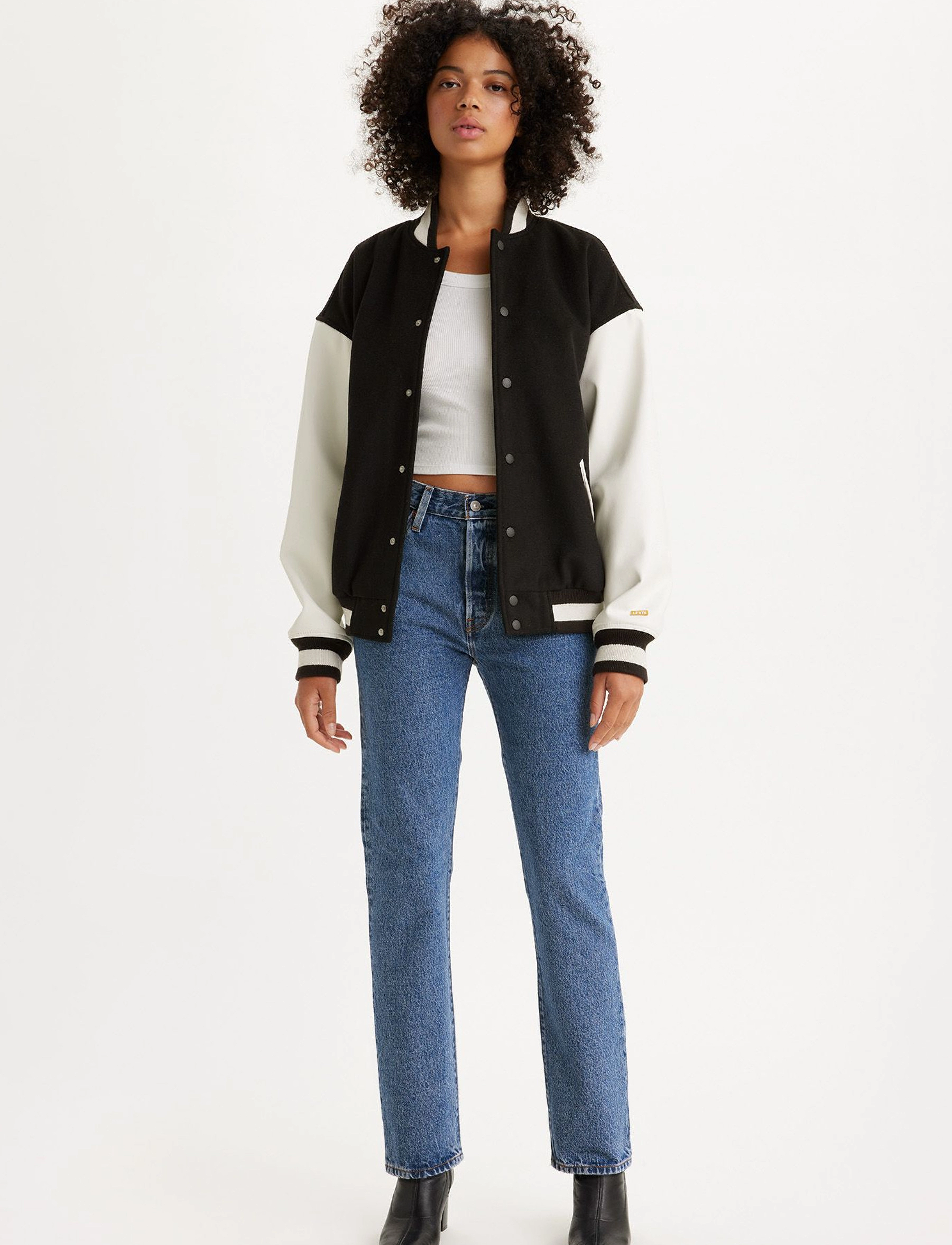Levi's® - 501 JEANS FOR WOMEN SHOUT OUT - jeans droites - med indigo - flat finish - 3