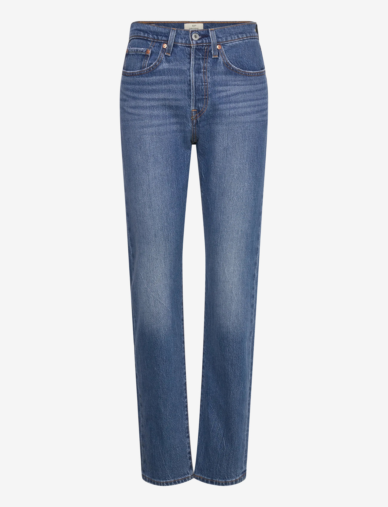 Levi's® - 501 JEANS FOR WOMEN ERIN CANT - straight jeans - med indigo - worn in - 1