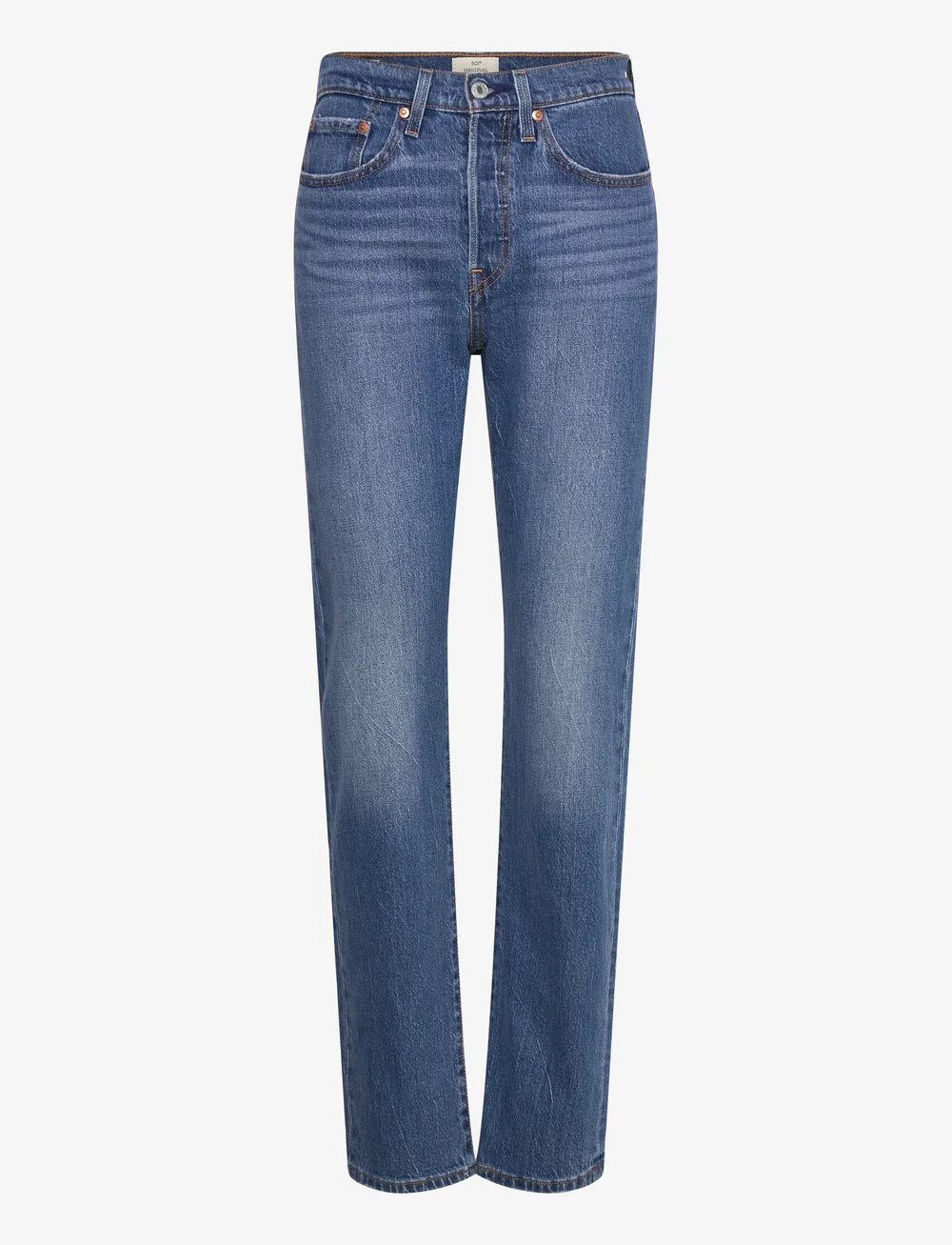 Levi's® - 501 JEANS FOR WOMEN ERIN CANT - straight jeans - med indigo - worn in - 1