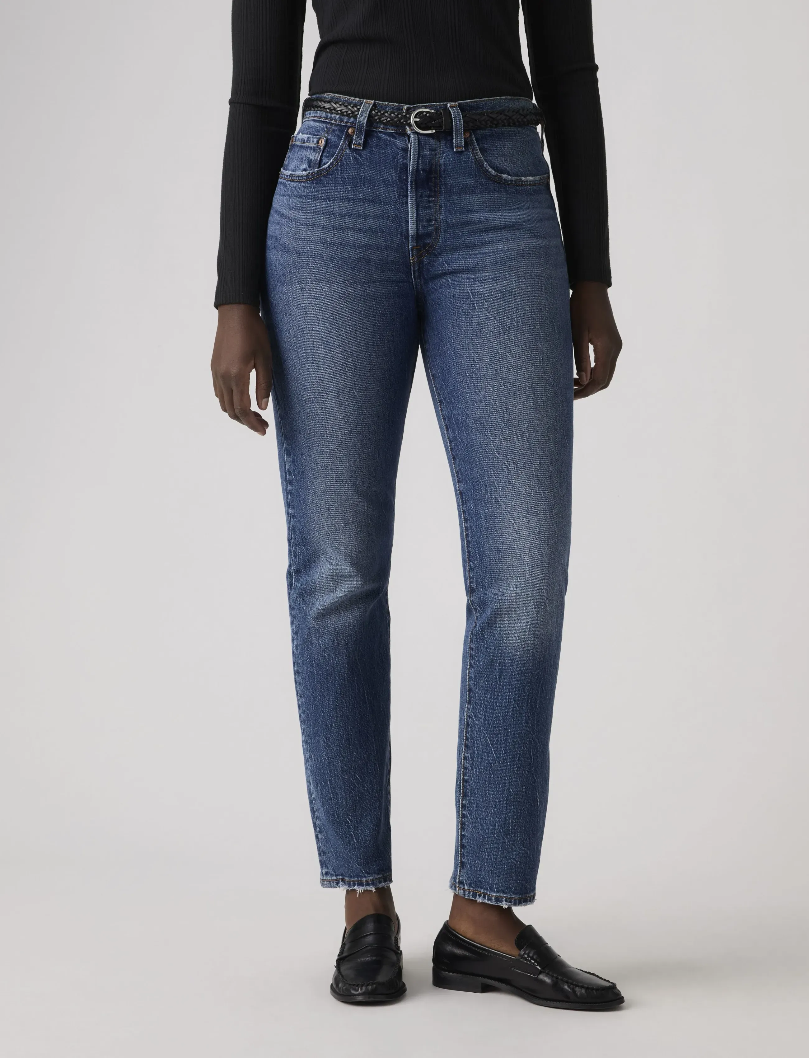 Levi's® - 501 JEANS FOR WOMEN ERIN CANT - jeans droites - med indigo - worn in - 3