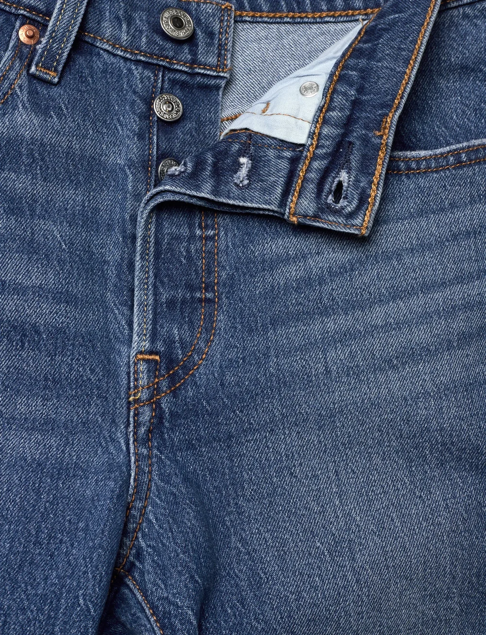 Levi's® - 501 JEANS FOR WOMEN ERIN CANT - straight jeans - med indigo - worn in - 4