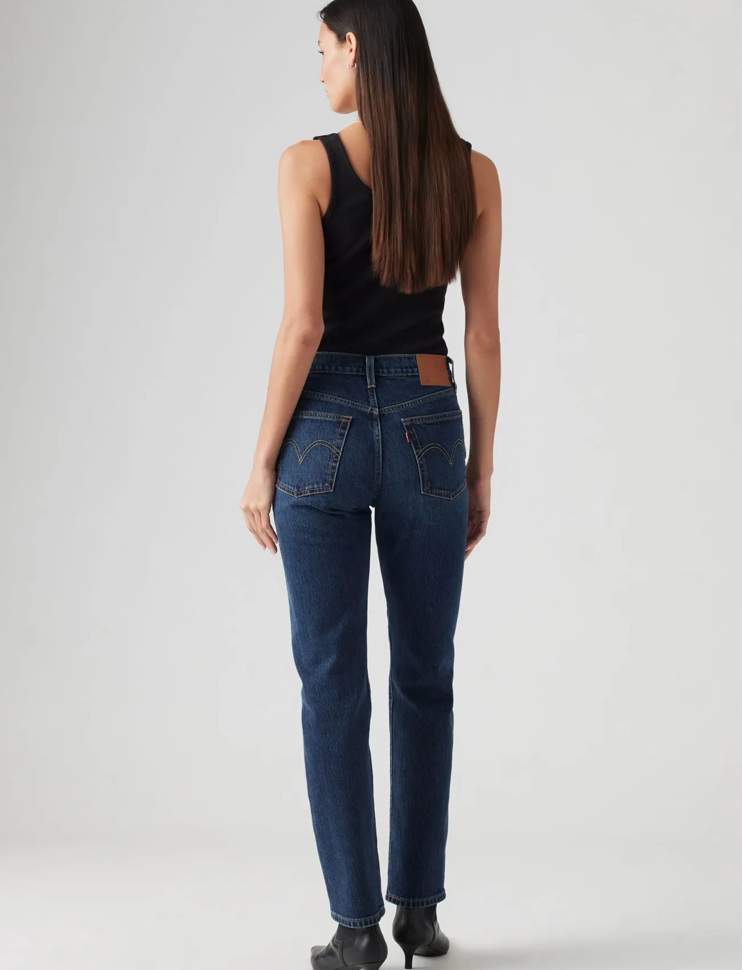 Levi's® - 501 JEANS FOR WOMEN SAME INTEN - slim gallabuxur - dark indigo - worn in - 4