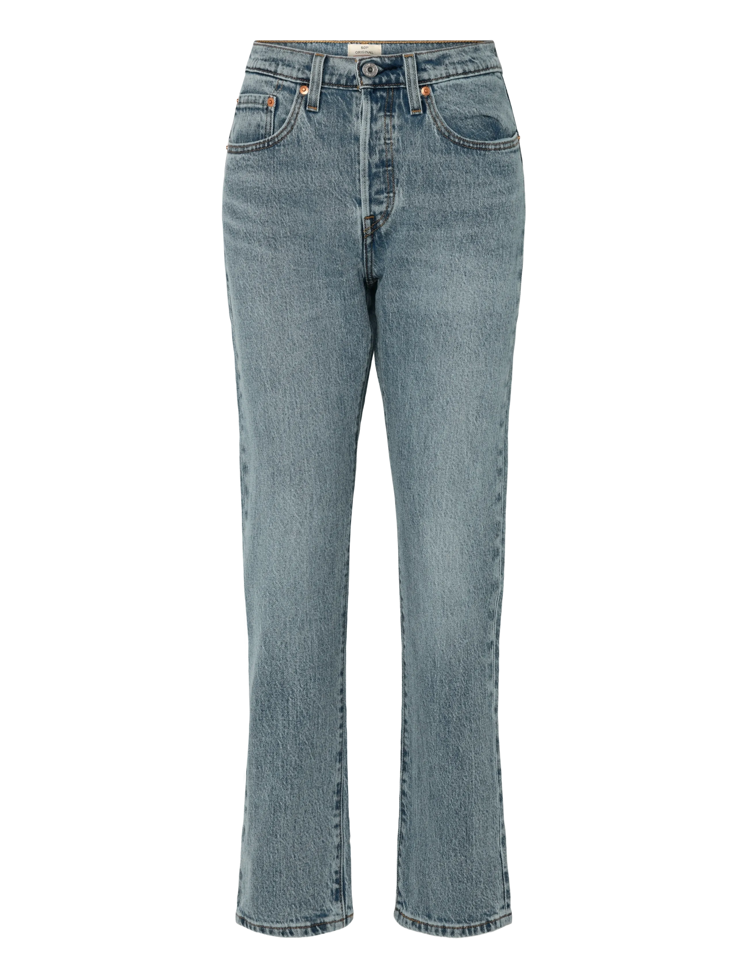 Levi's® 501 JEANS FOR WOMEN LAZY FRAME - Sirged teksad - MED INDIGO - WORN IN / blue