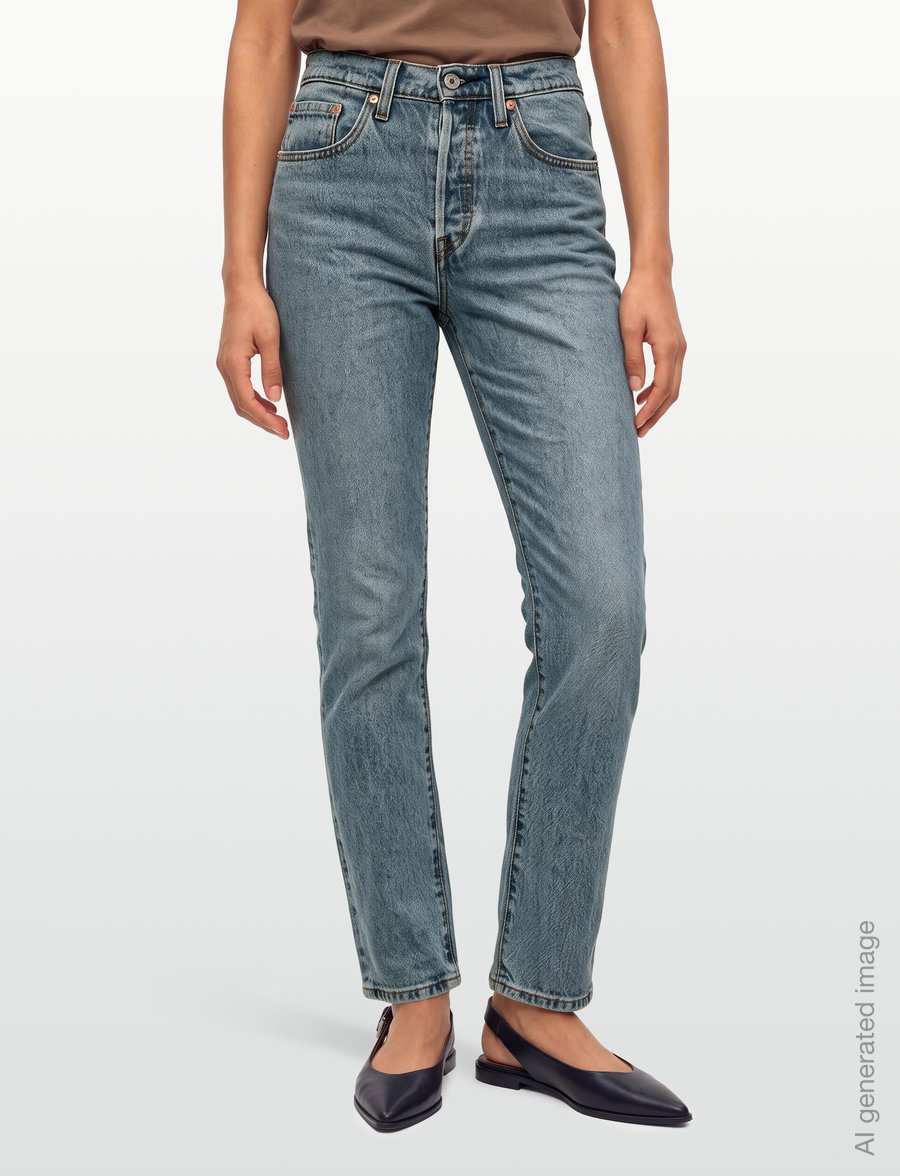 Levi's® - 501 JEANS FOR WOMEN LAZY FRAME - igapäevane stiil - med indigo - worn in - 3