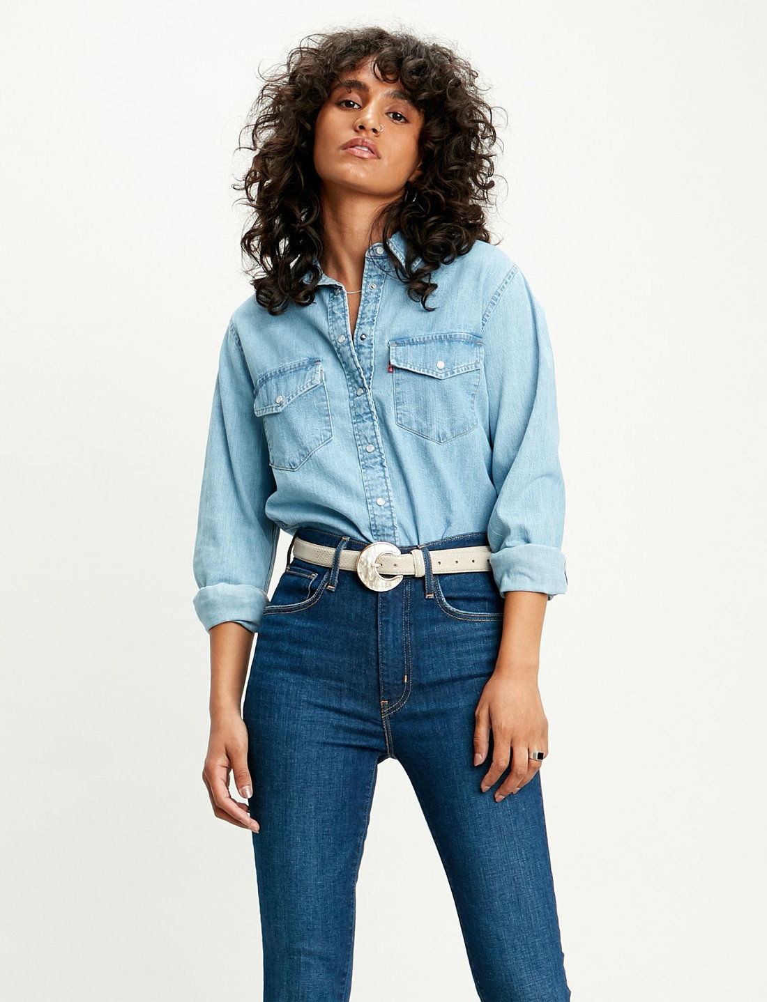 Levis denim shirt for ladies deals