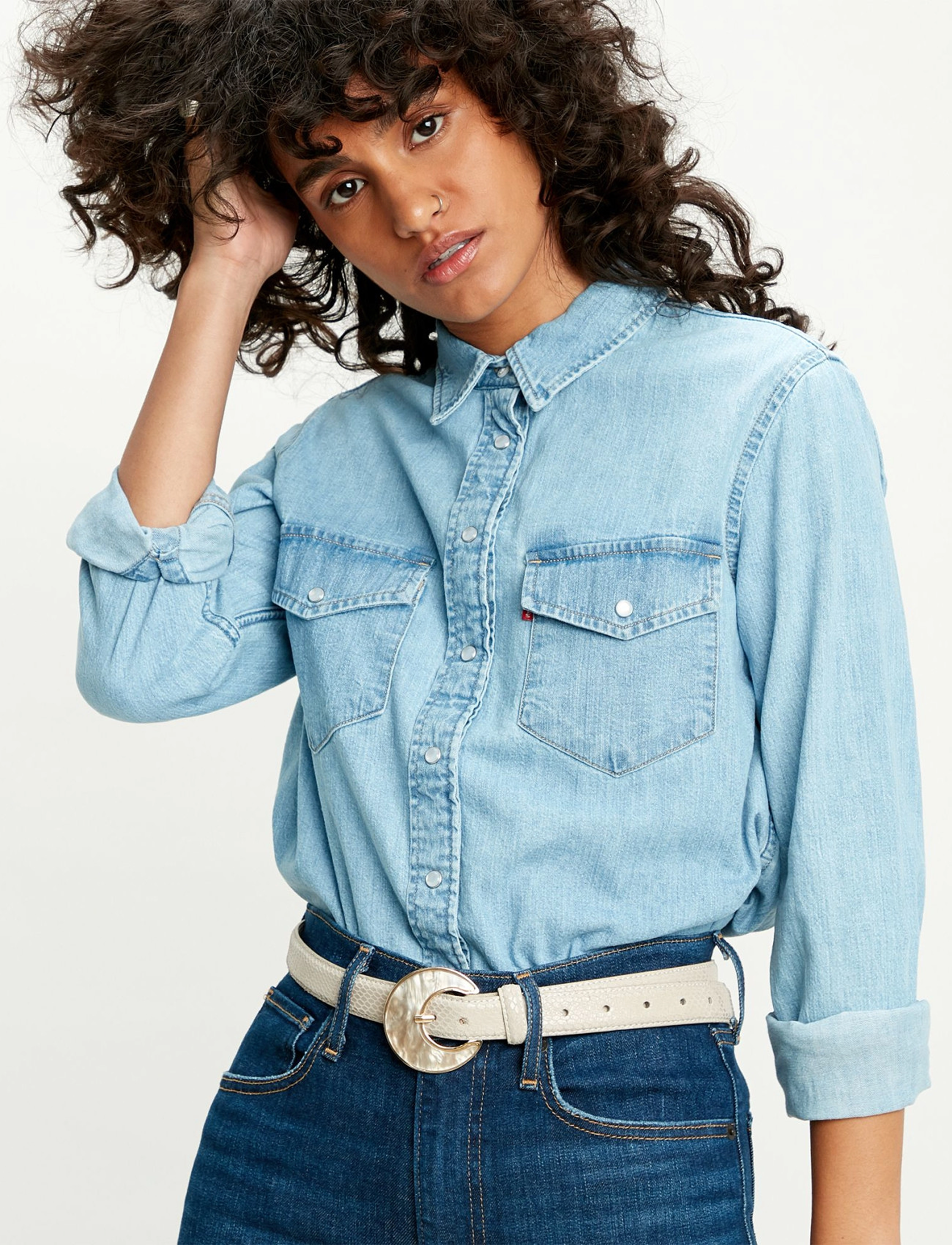 LEVI´S Women - ESSENTIAL WESTERN COOL OUT 4 - light indigo - flat finis - 5