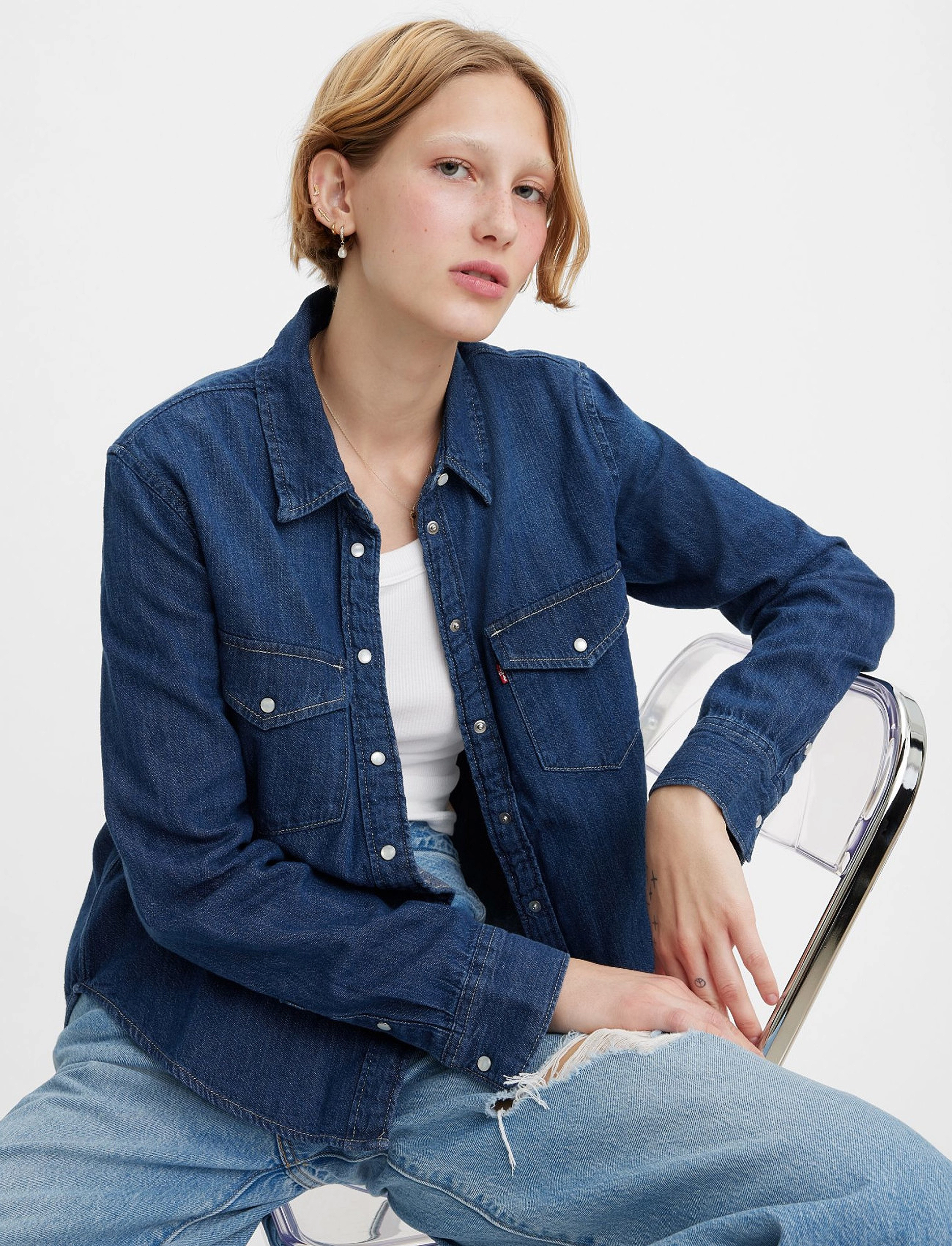 LEVI´S Women - ESSENTIAL WESTERN AIR SPACE 2 - dark indigo - flat finish - 2