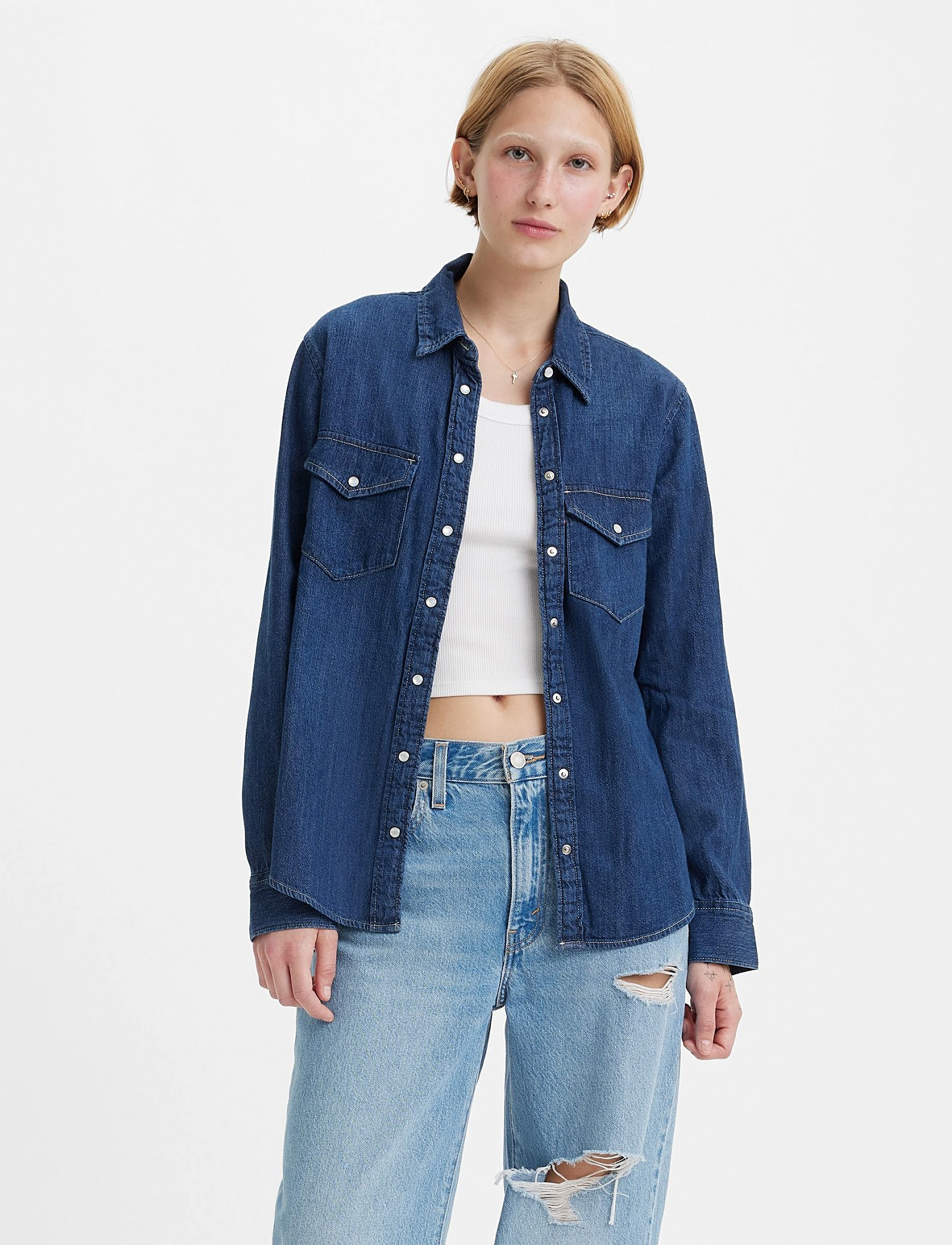 LEVI´S Women - ESSENTIAL WESTERN AIR SPACE 2 - dark indigo - flat finish - 3