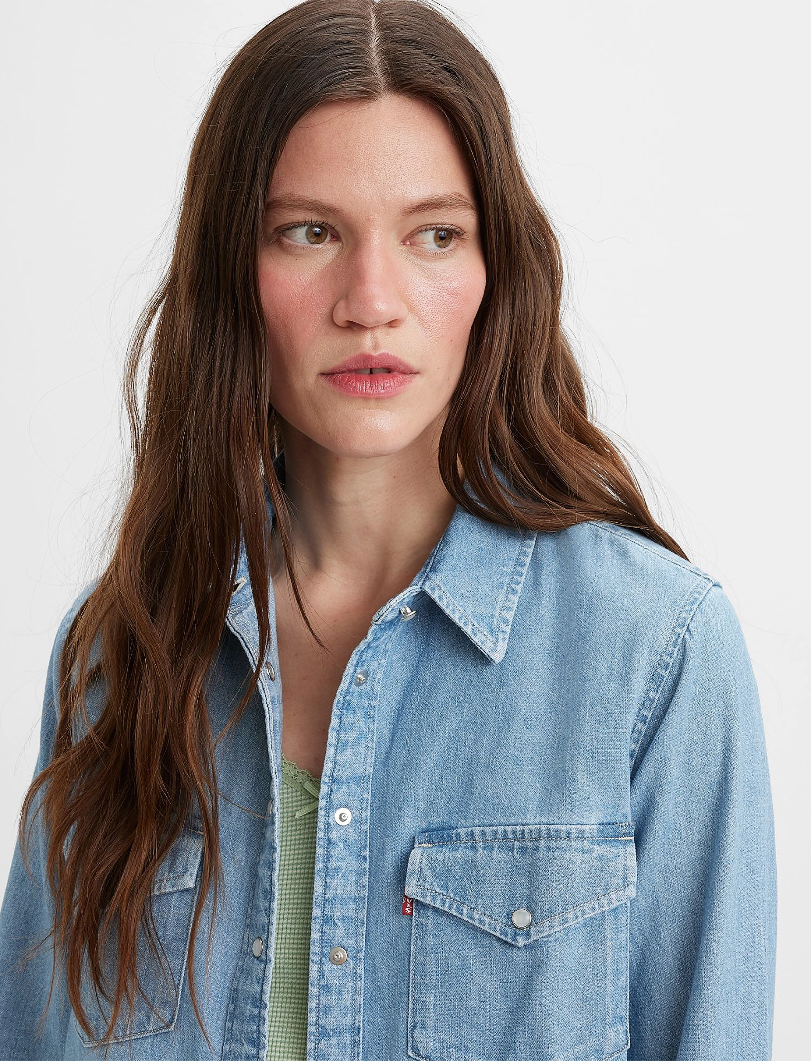 LEVIS ® Iconic Western Old 517 Blue 2 skjortor dam – bild 5