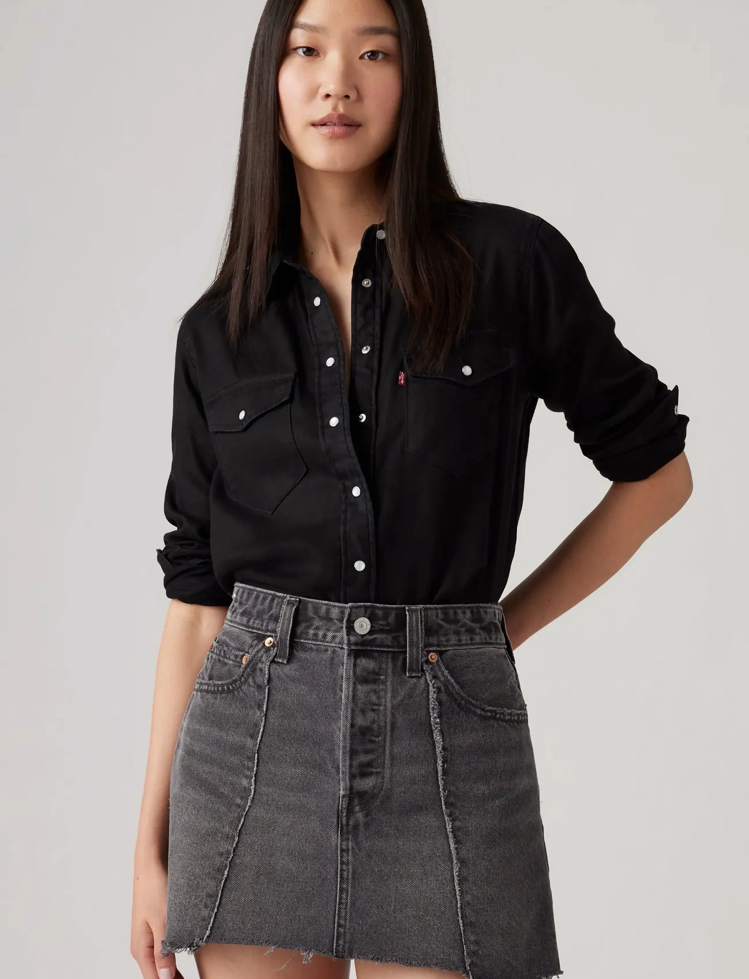Levi's® - ICONIC WESTERN DARK AGES - blacks - 1