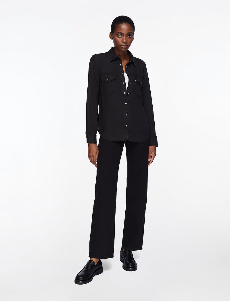 Levi's® - ICONIC WESTERN DARK AGES - jeansjackor - blacks - 3