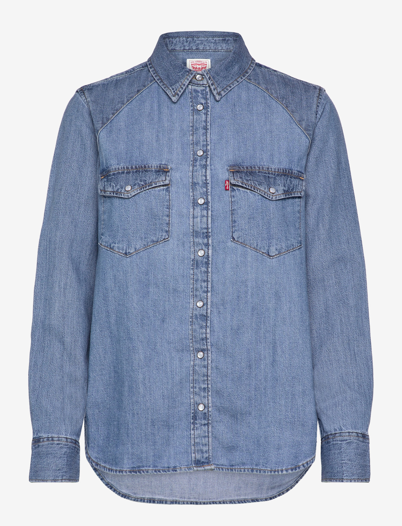 Levi's® - ICONIC WESTERN PRACTICALLY PIE - med indigo - worn in - 1