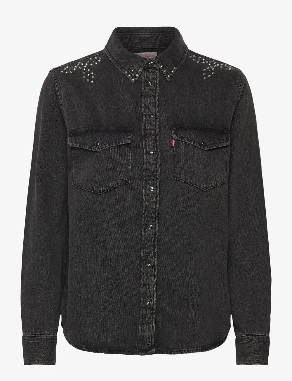 Levi's® - ICONIC WESTERN BEJEWLED WESTER - denim shirts - blacks - 1