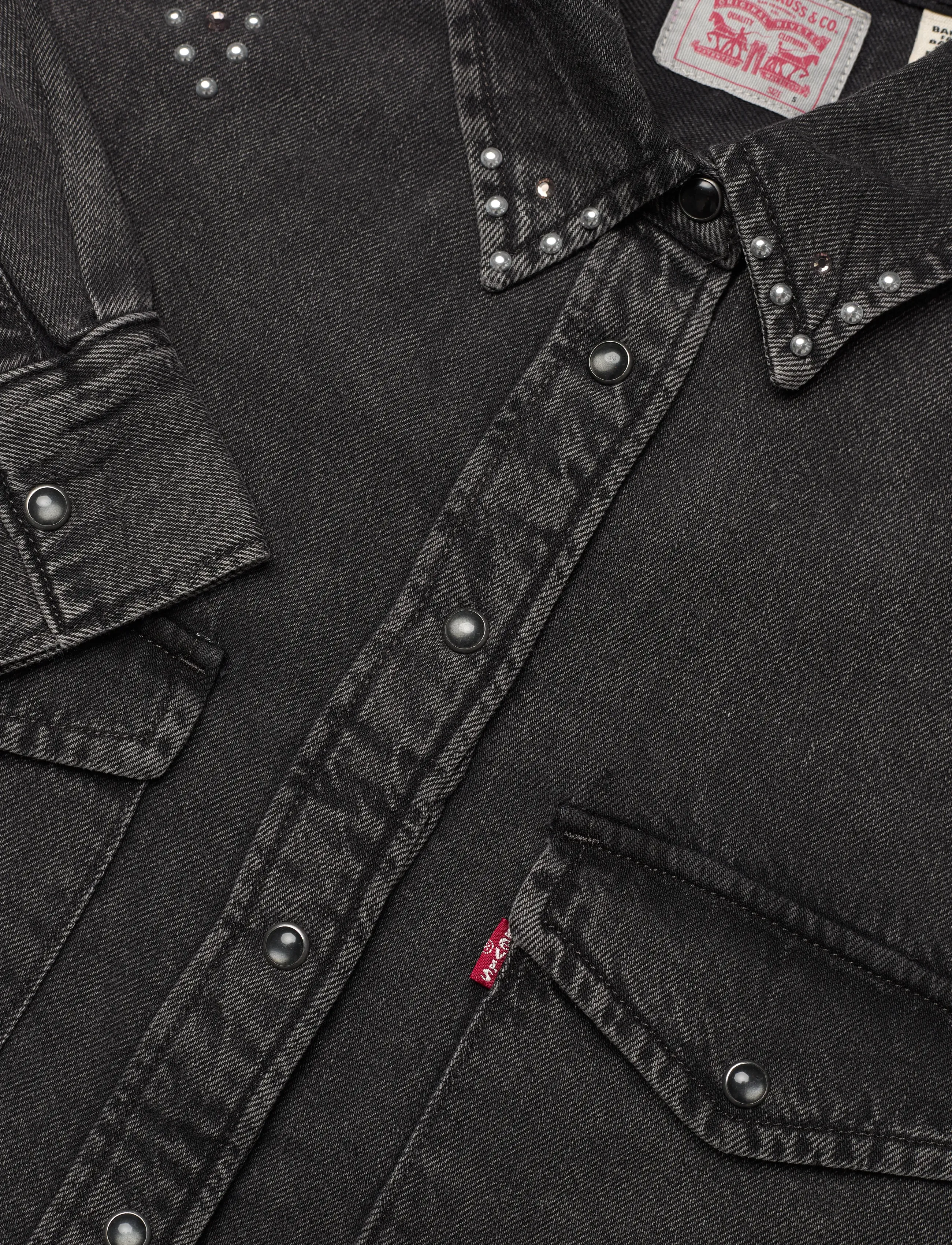 Levi's® - ICONIC WESTERN BEJEWLED WESTER - farkkupaidat - blacks - 3