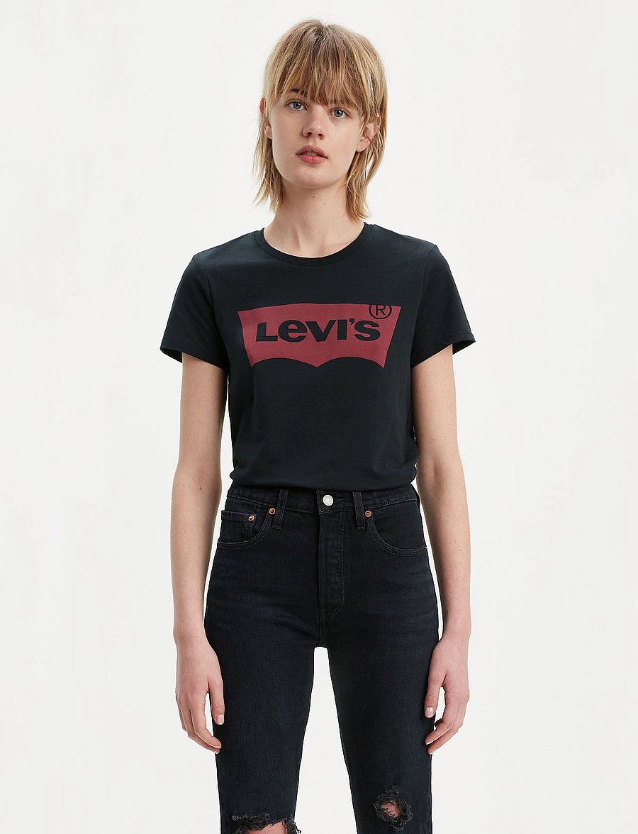 Levi's® - THE PERFECT TEE MINERAL BLACK - t-shirts - blacks1 - 0