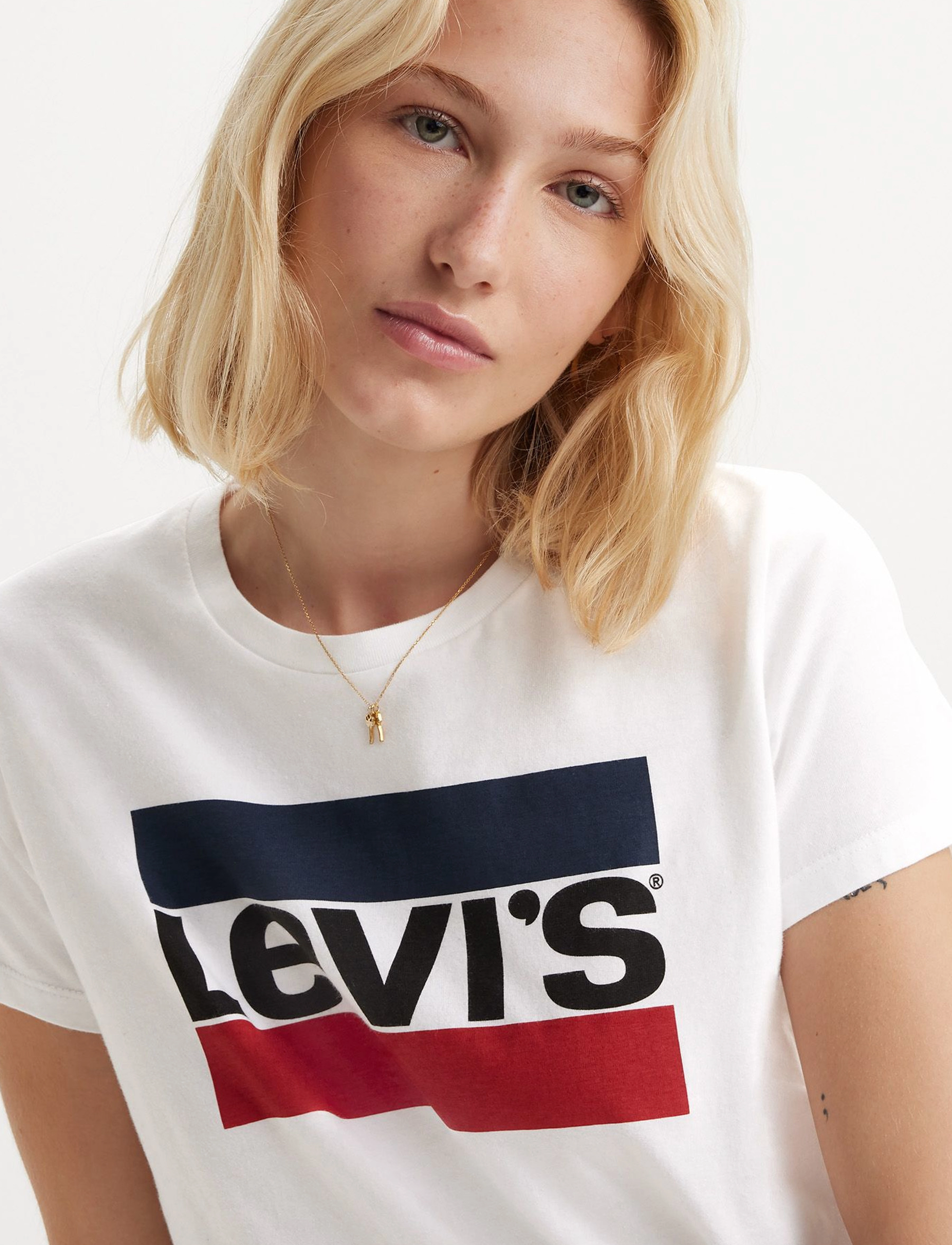 Levi's® - THE PERFECT TEE SPORTSWEAR LOG - t-särgid - neutrals - 5