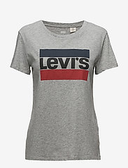 LEVI´S Women - THE PERFECT TEE SPORTSWEAR LOG - lowest prices - greys - 0