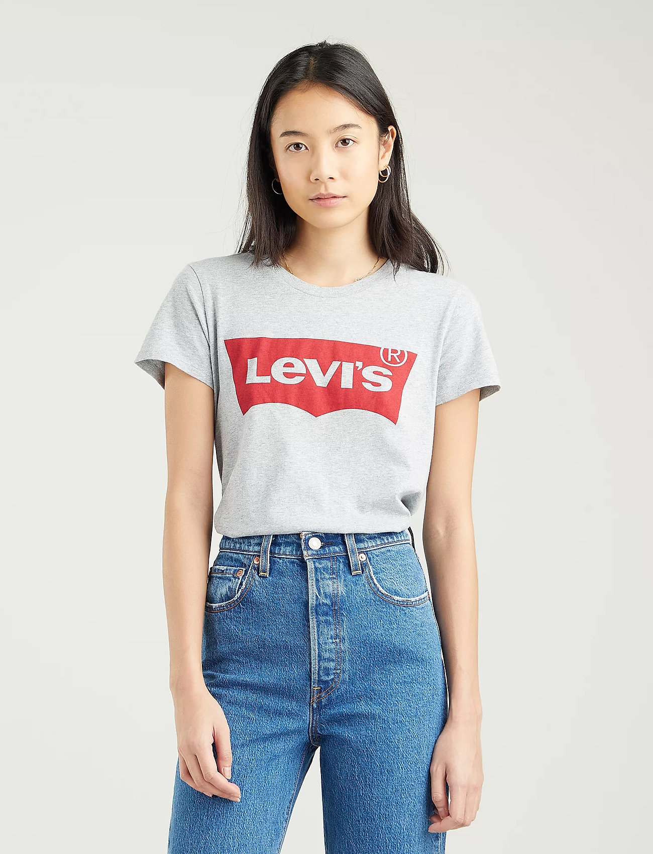 Levi's® THE PERFECT TEE CORE BATWING T - T-särgid ja alussärgid - GREYS / grey