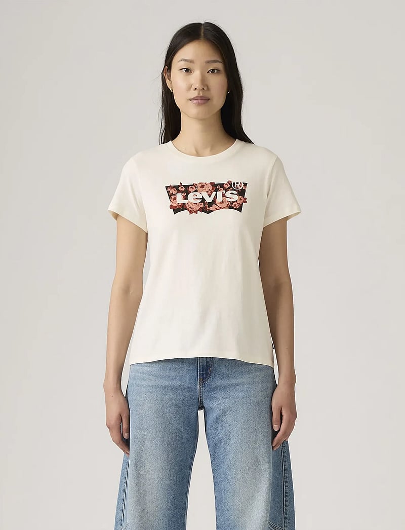 Levi's® - THE PERFECT TEE GAB ROSE BW FI - t-särgid - whites - 5