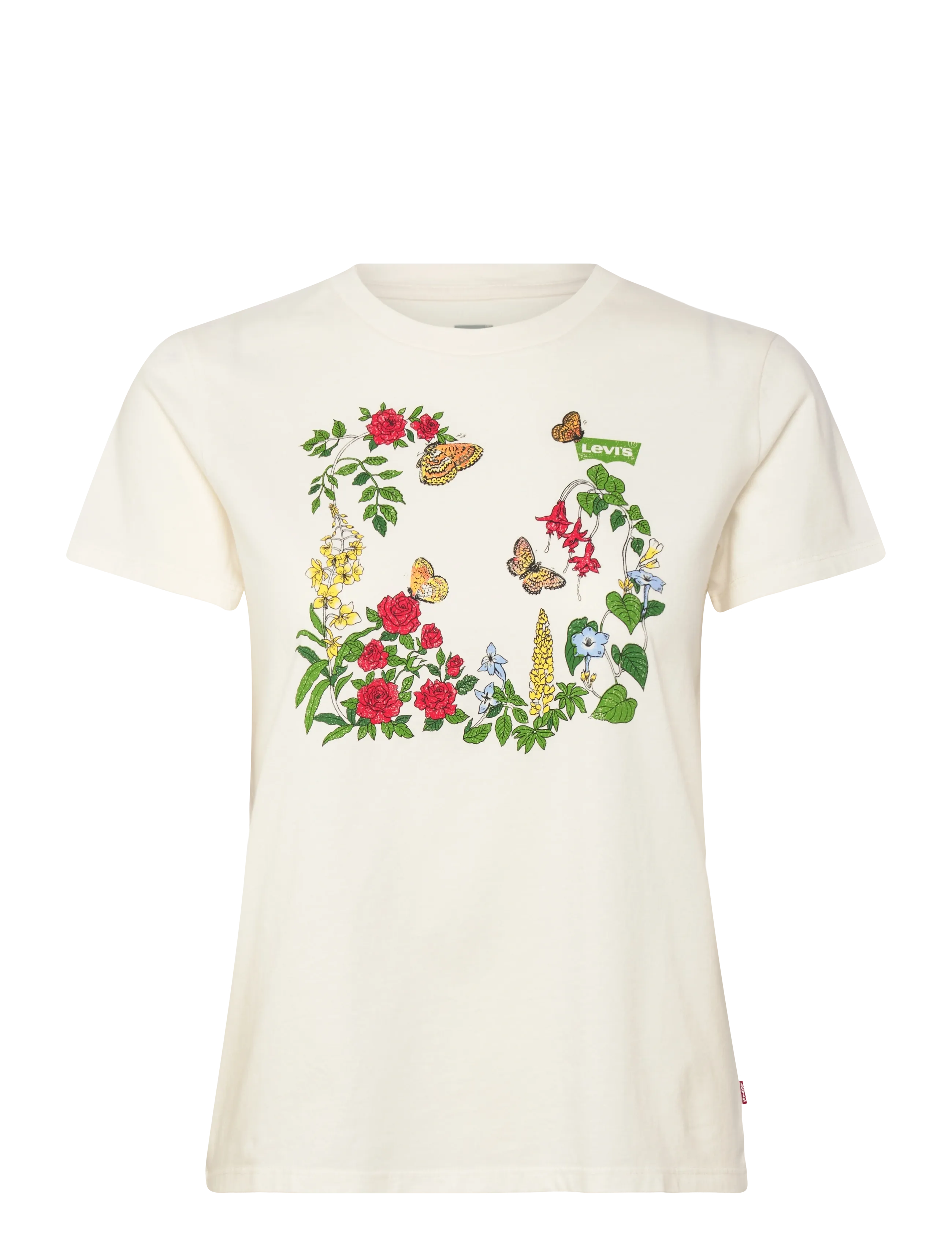 LEVI'S The Perfect Tee Rose Garden Bw Cream - S - Damen