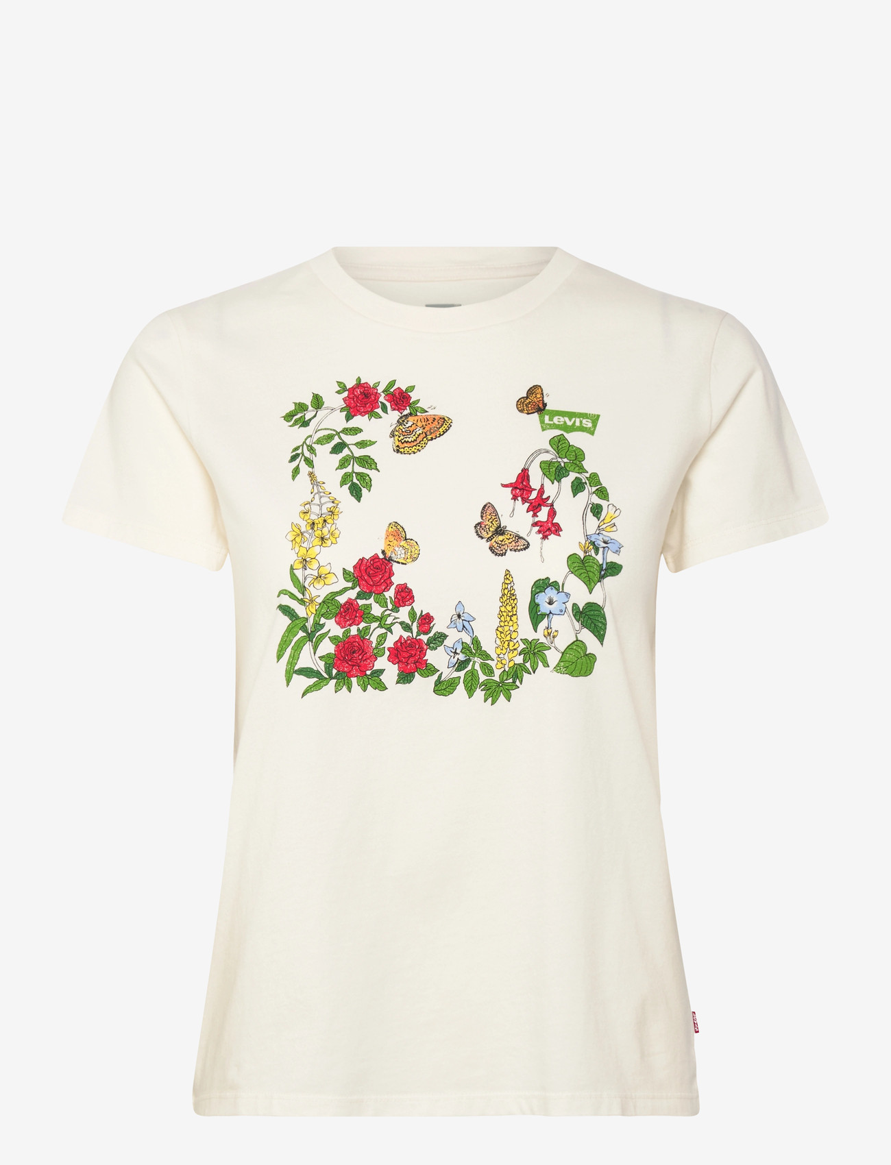 Levi's® - THE PERFECT TEE ROSE GARDEN BW - t-shirts - whites - 0