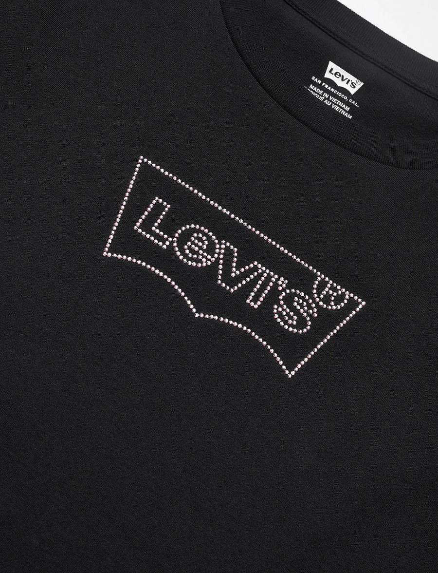 Levi's® - THE PERFECT TEE BATWING IRIDES - stuttermarbolir - blacks - 3