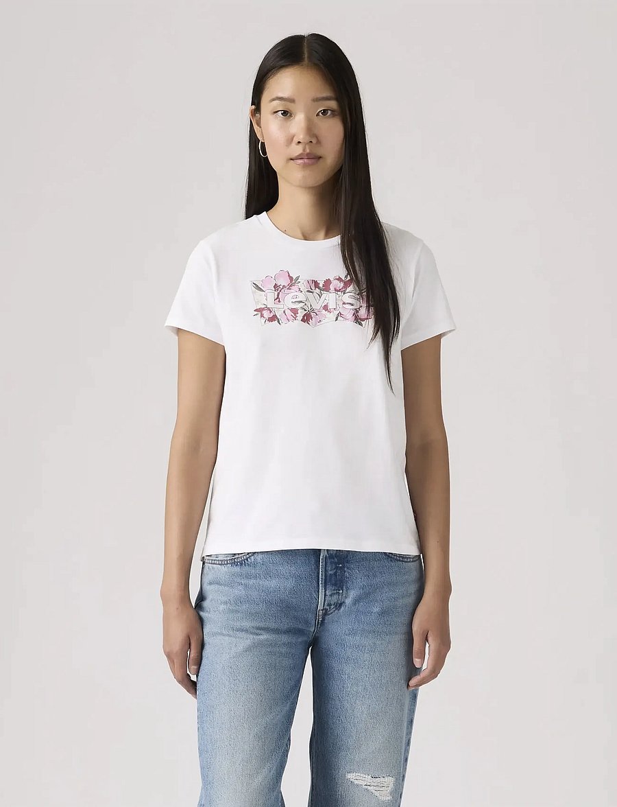 Levi's® - THE PERFECT TEE P2_BLAKE BRUSH - t-särgid - whites - 0