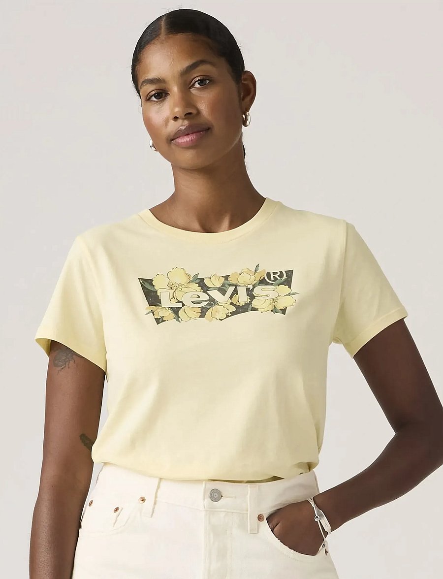Levi's® - THE PERFECT TEE P2_BLAKE BRUSH - t-shirts - neutrals - 5
