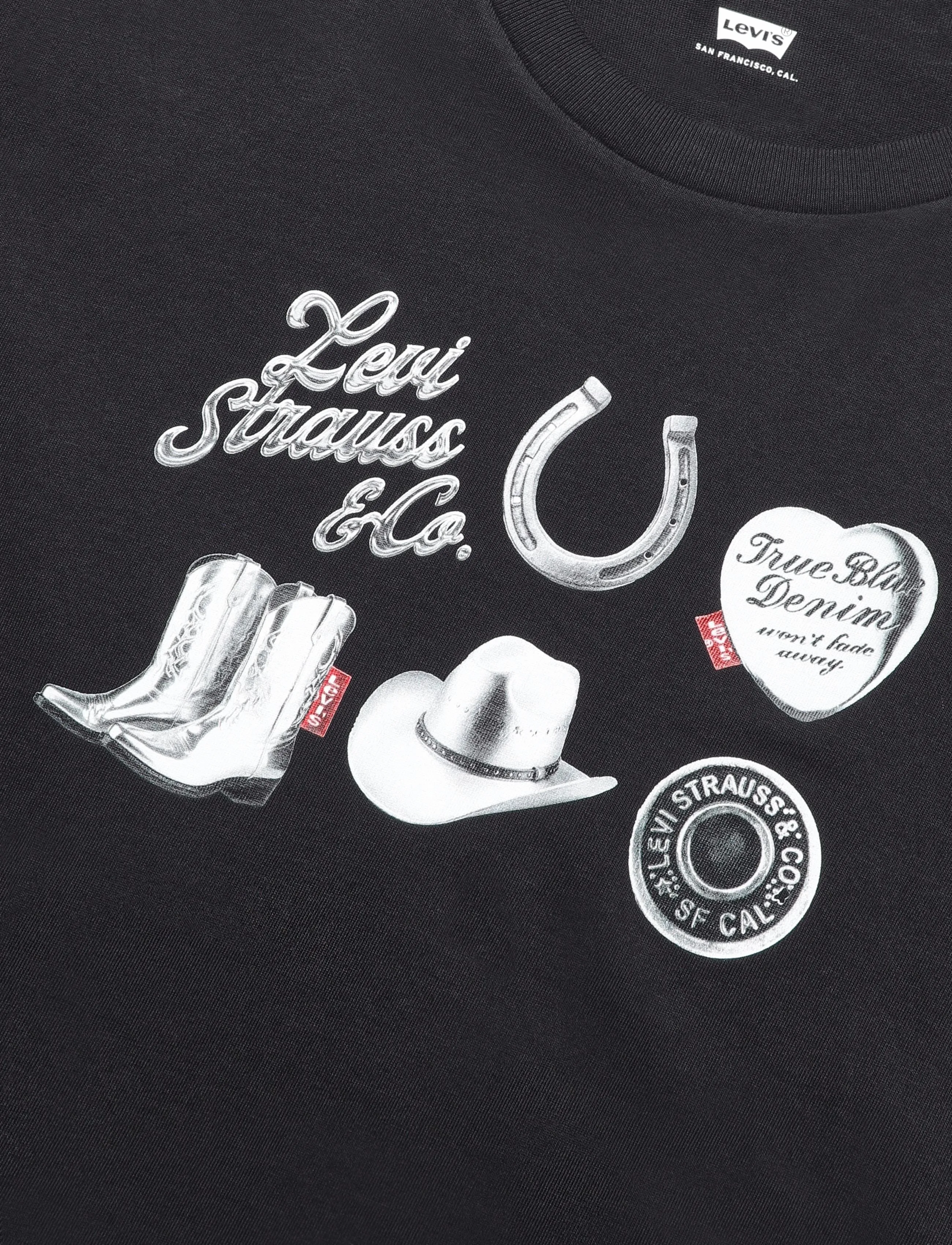 Levi's® - THE PERFECT TEE ARCHIVAL SILVE - t-shirts - blacks - 2