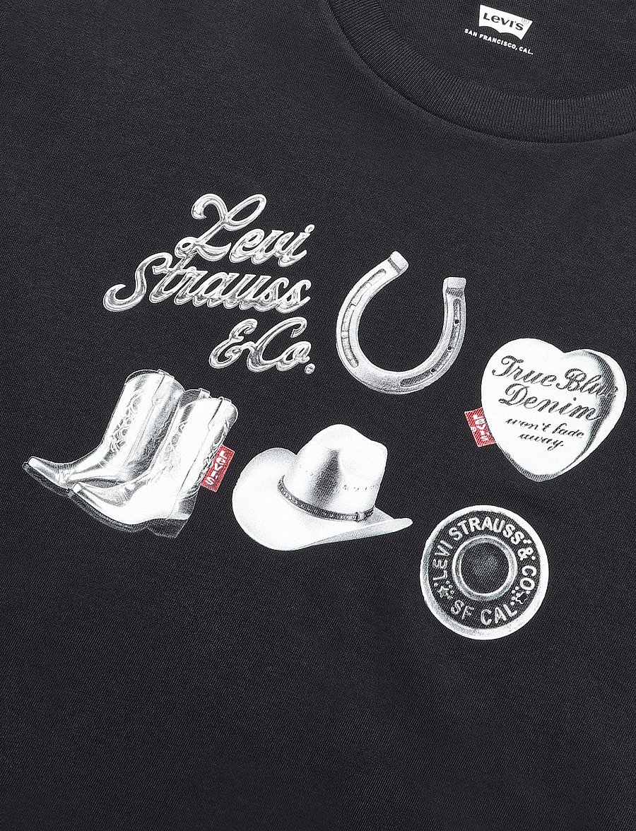 Levi's® - THE PERFECT TEE ARCHIVAL SILVE - t-shirts - blacks - 2