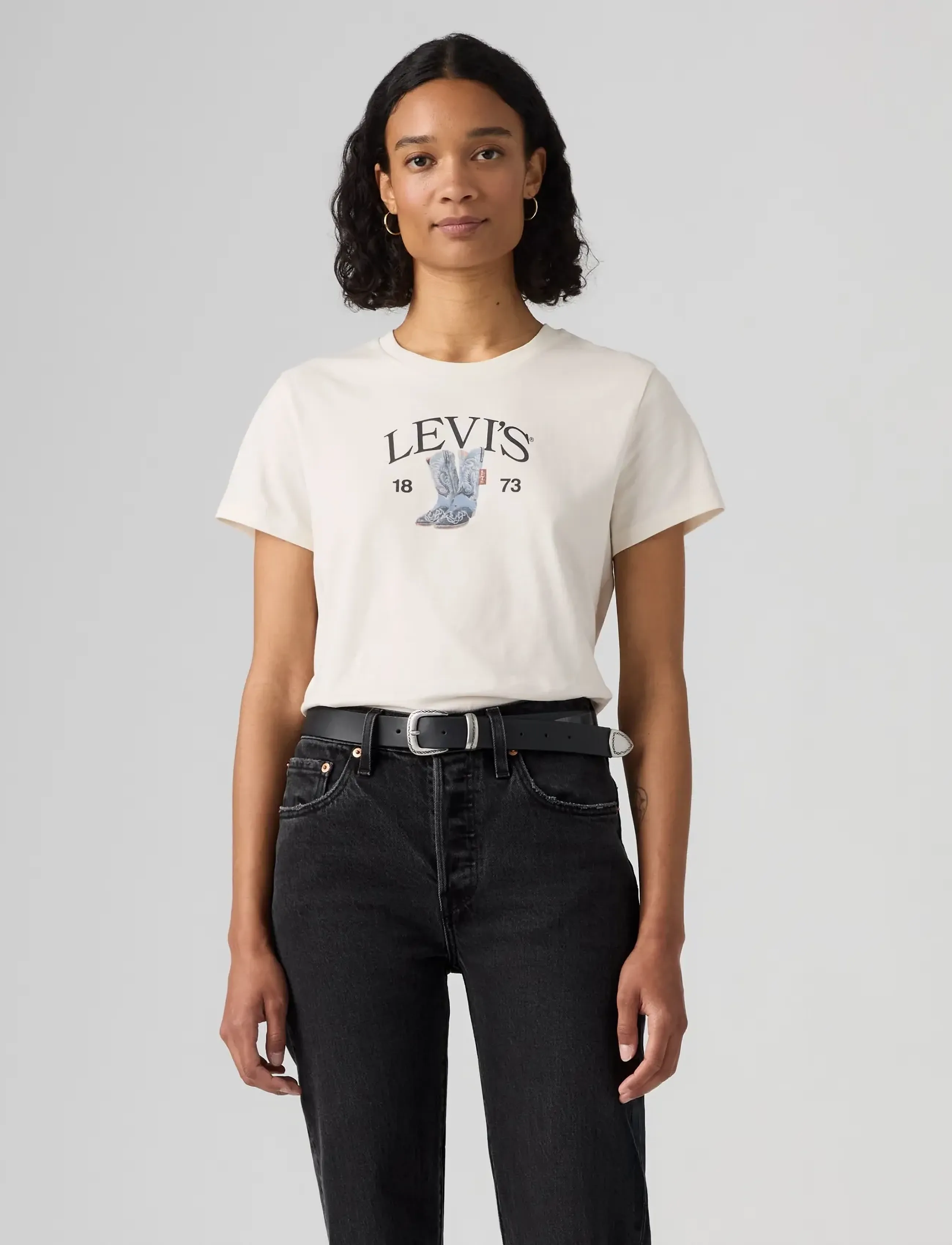 Levi's® - THE PERFECT TEE LEVIS DENIM BO - t-shirts - whites - 3