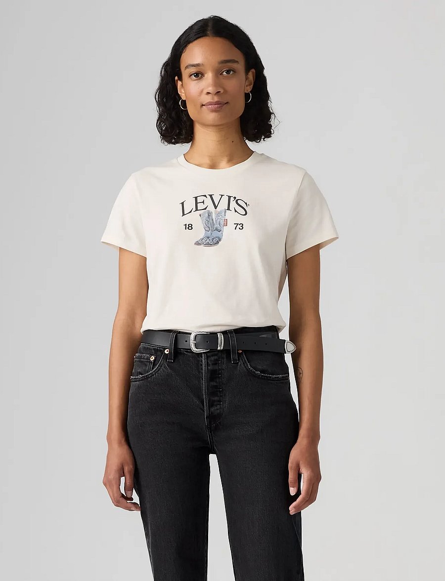 Levi's® - THE PERFECT TEE LEVIS DENIM BO - t-shirts - whites - 3