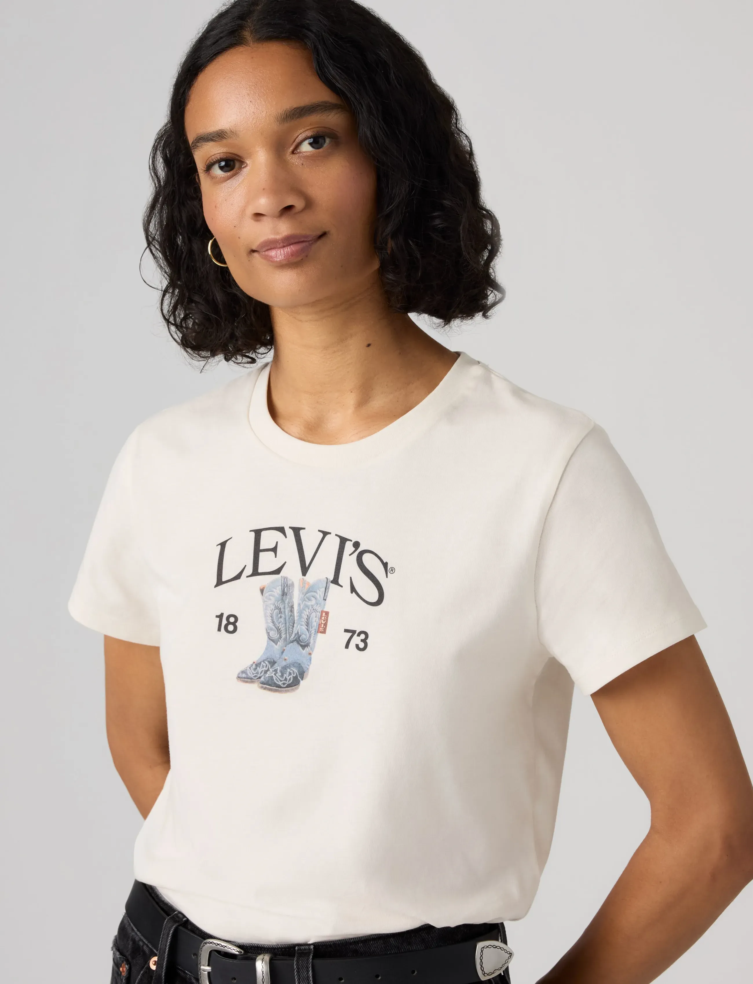 Levi's® - THE PERFECT TEE LEVIS DENIM BO - t-shirts - whites - 5