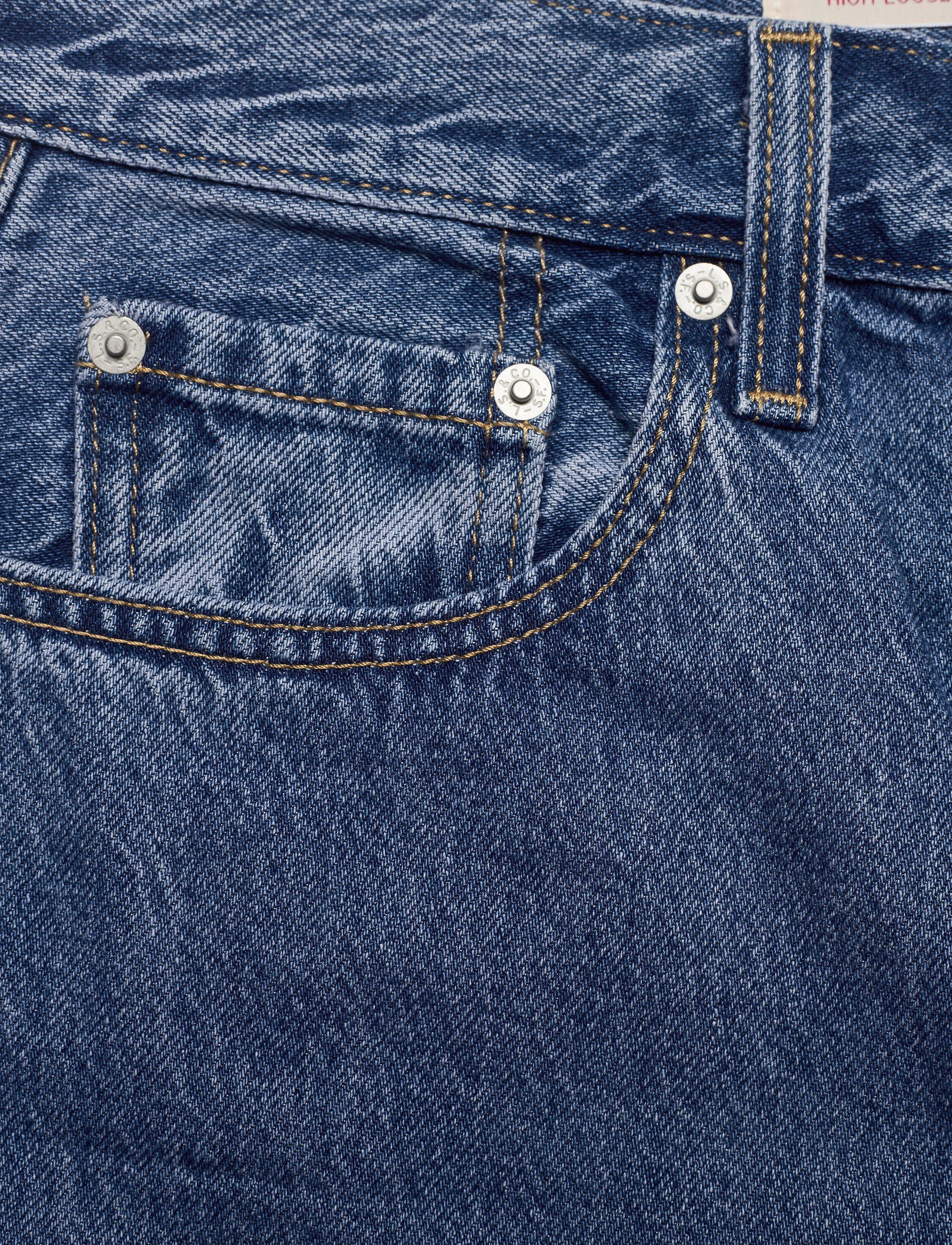Levi's® - HIGH LOOSE TAPER HOLD MY PURSE - med indigo - flat finish - 4