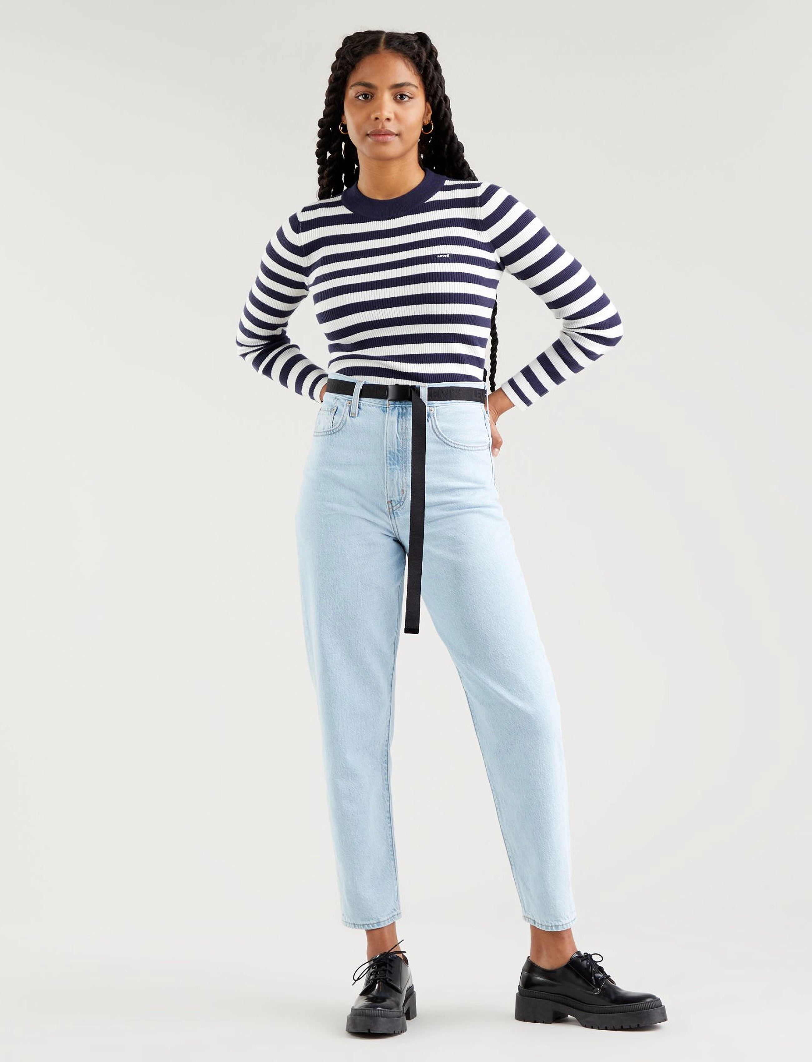 LEVI´S Women - HIGH LOOSE TAPER LOVE IS LOVE - light indigo - worn in - 2