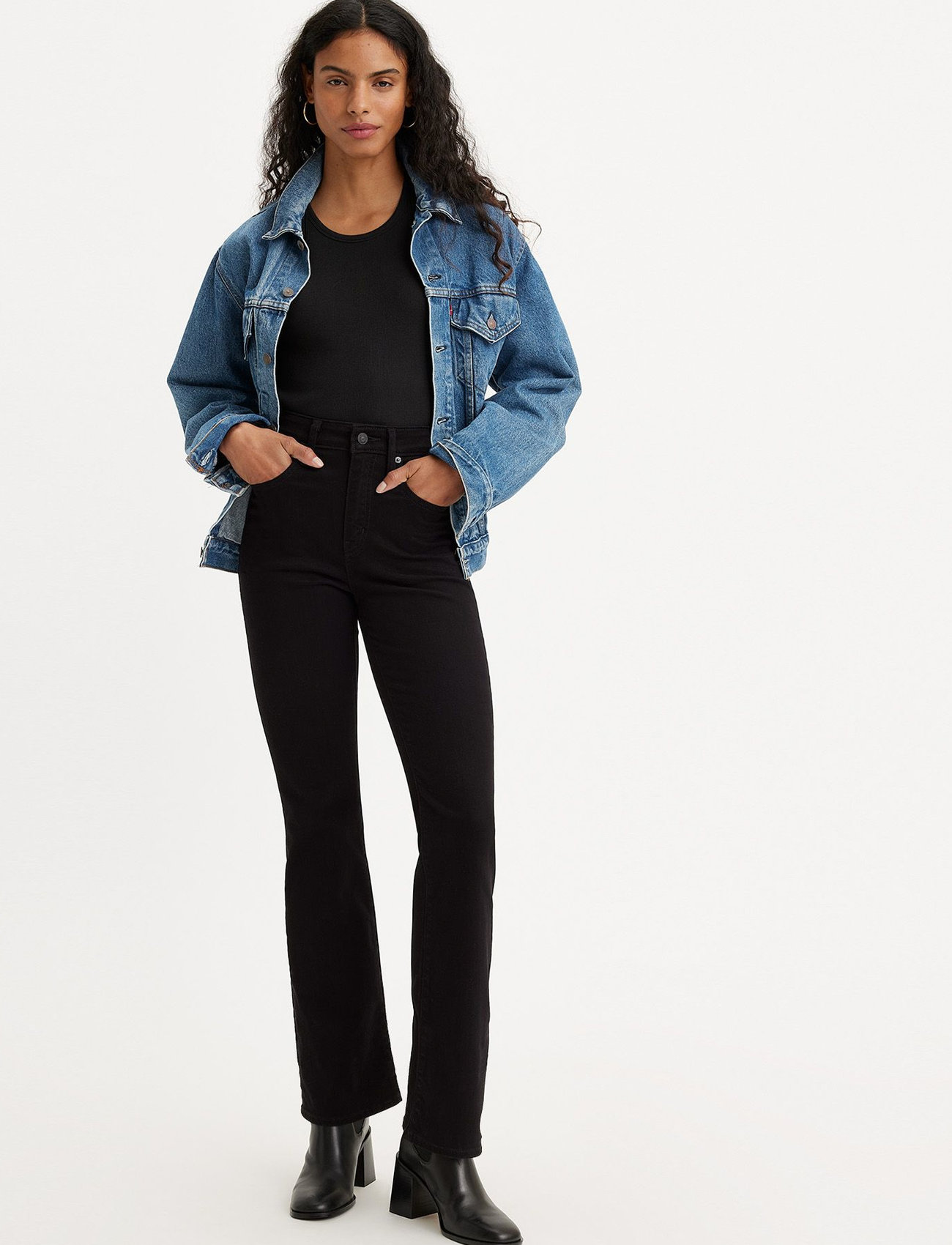 LEVI´S Women - 725 HIGH RISE BOOTCUT NIGHT IS - bootcut jeans - blacks - 0