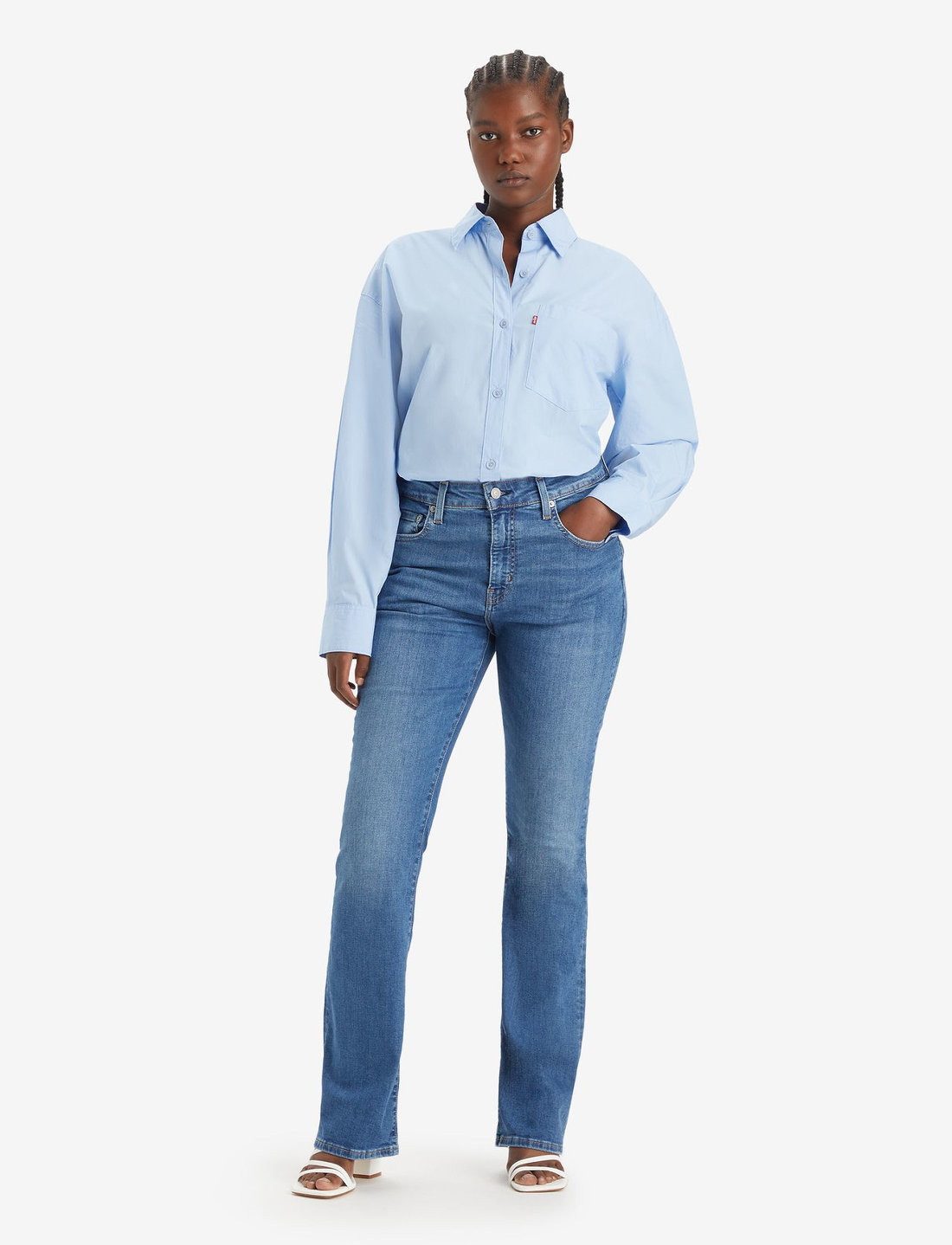 High waisted online bootcut jeans levis