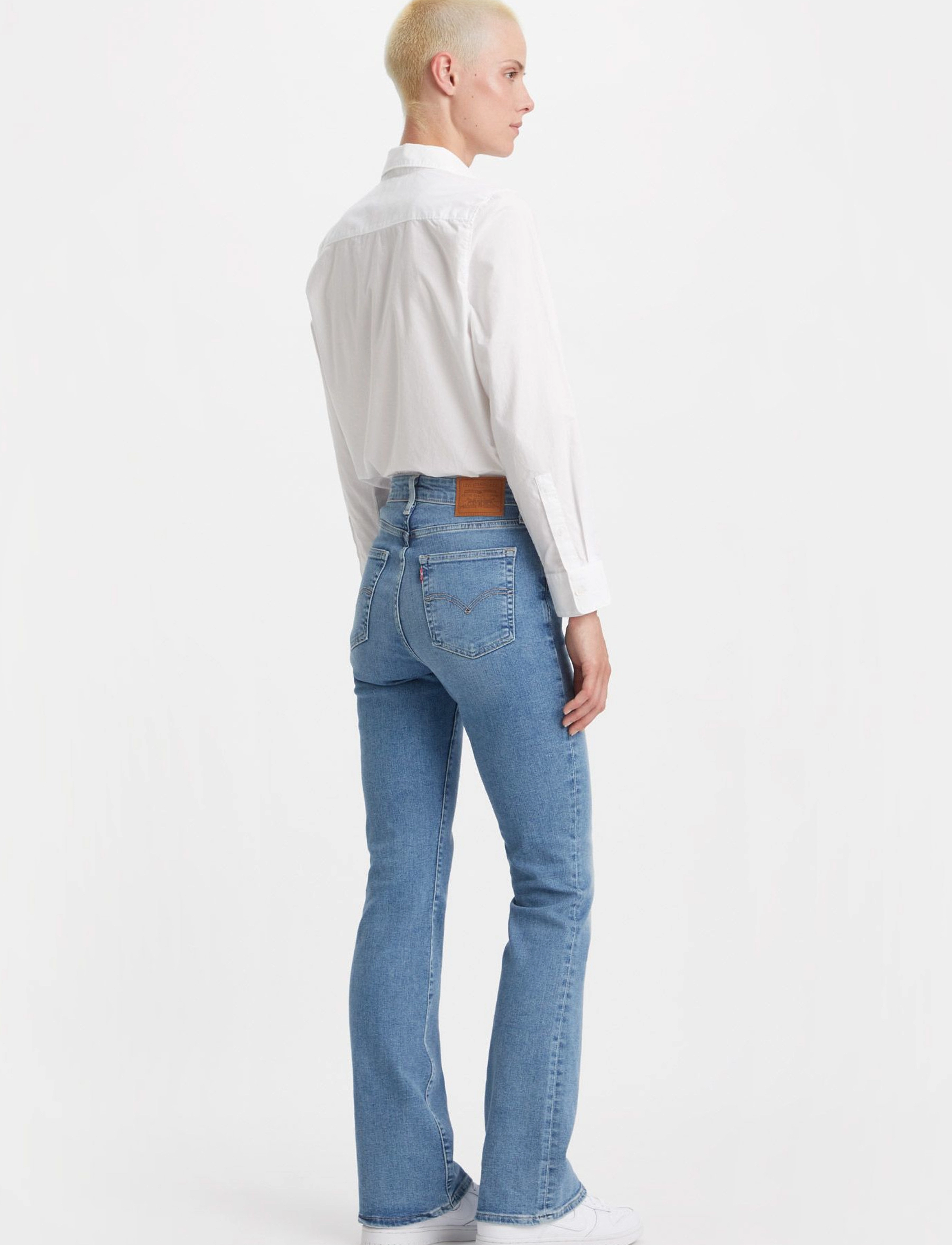 Levi's® - 725 HIGH RISE BOOTCUT BLUE WAV - utsvängda jeans - light indigo - worn in - 4