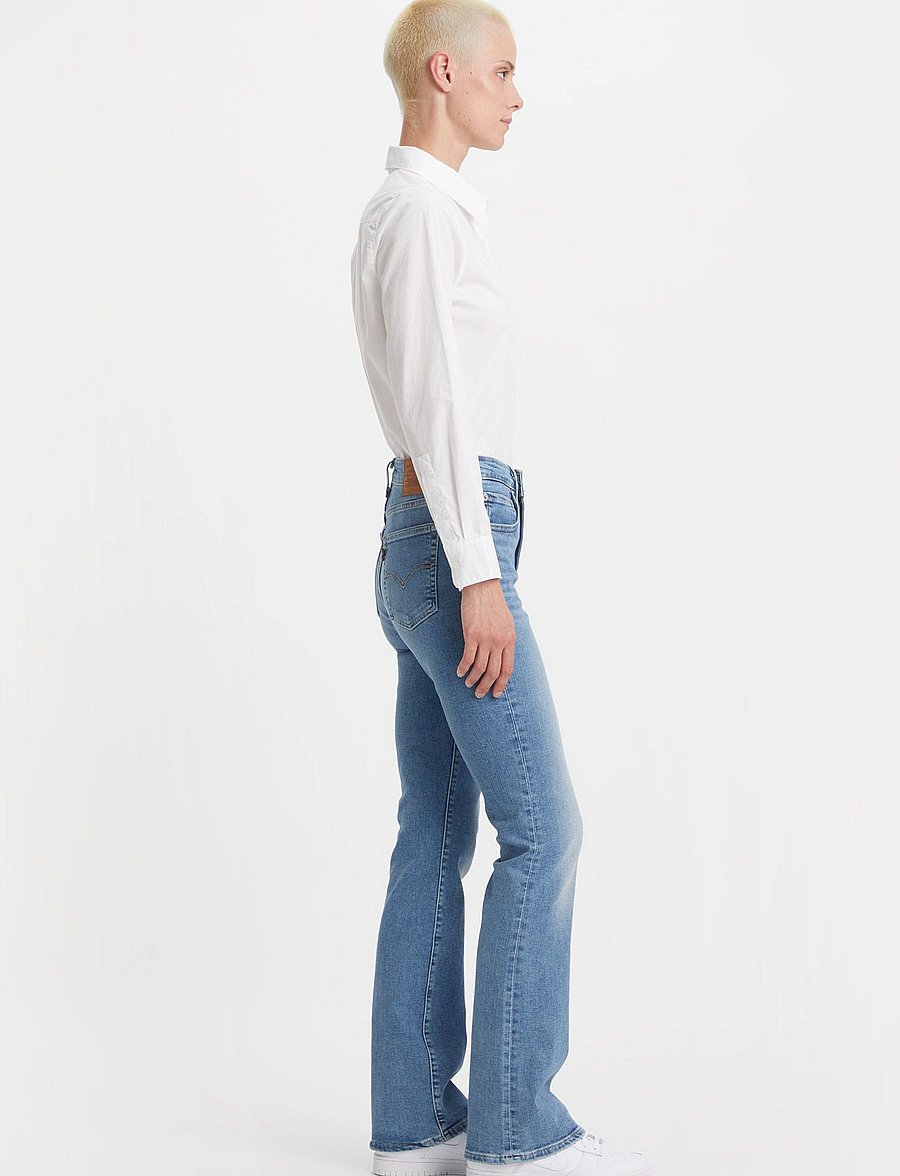 Levi's® - 725 HIGH RISE BOOTCUT BLUE WAV - flared jeans - light indigo - worn in - 5