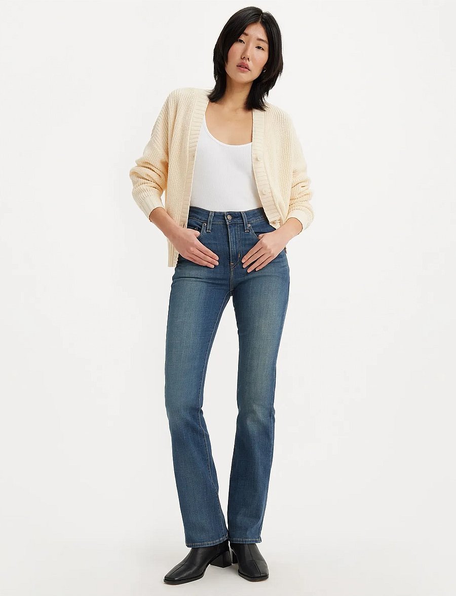 Levi's® - 725 HIGH RISE BOOTCUT TORE IT - bootcut jeans - dark indigo - worn in - 0