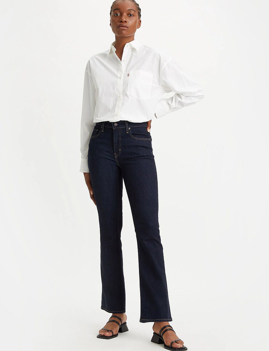 Levi's® - 725 HIGH RISE BOOTCUT BLUE WAV - flared jeans - dark indigo - flat finish - 3