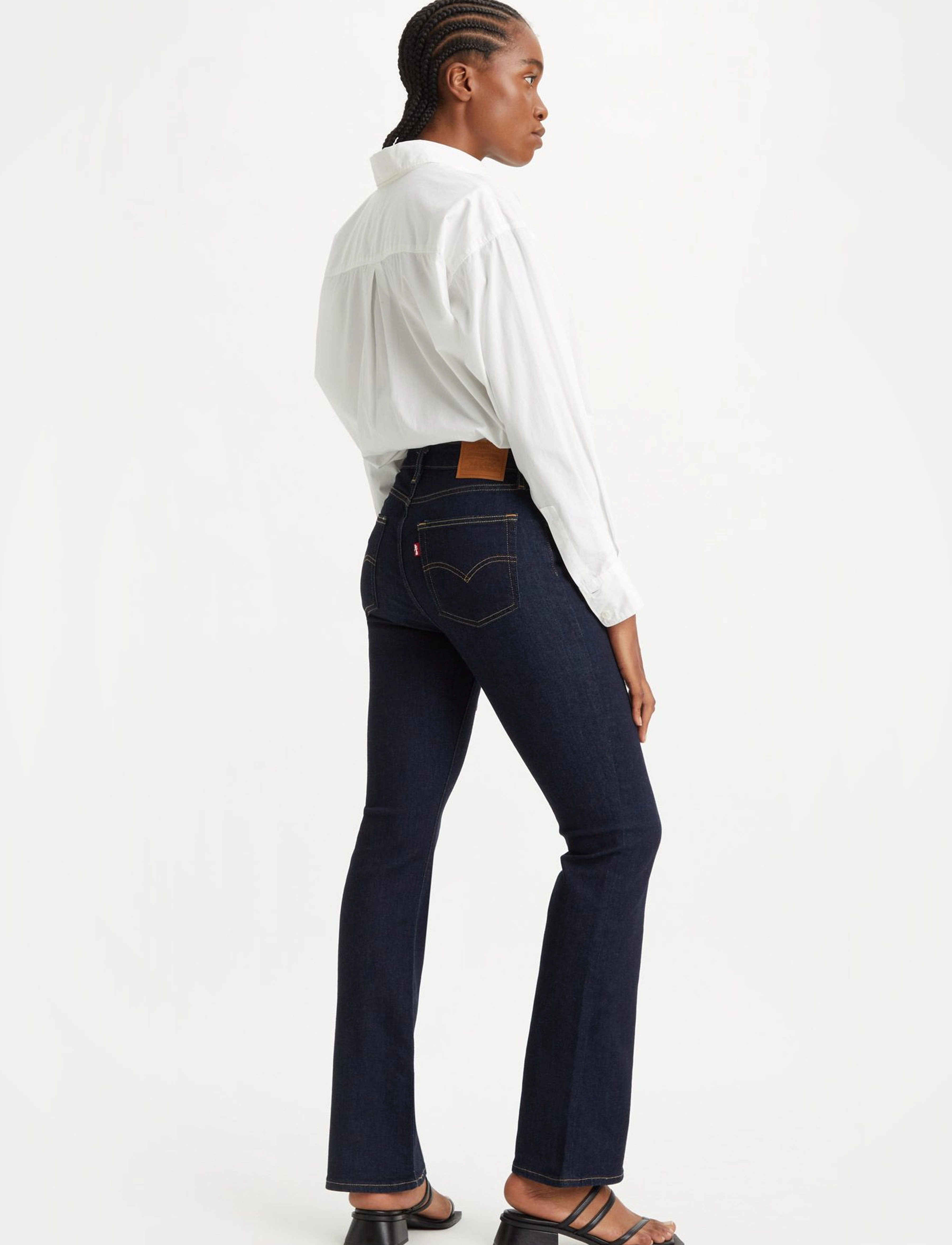 Levi's® - 725 HIGH RISE BOOTCUT BLUE WAV - flared jeans - dark indigo - flat finish - 4