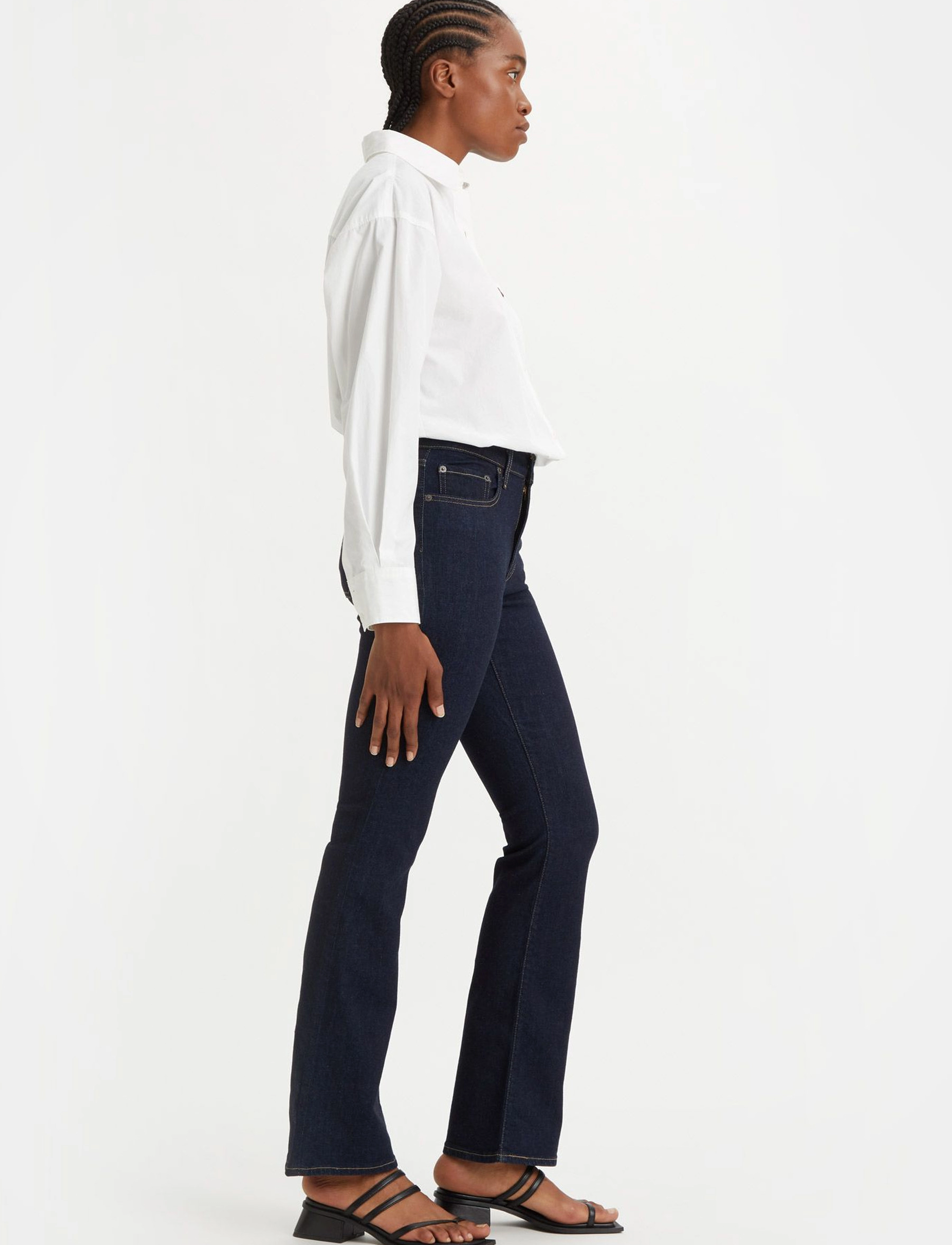 Levi's® - 725 HIGH RISE BOOTCUT BLUE WAV - flared jeans - dark indigo - flat finish - 5