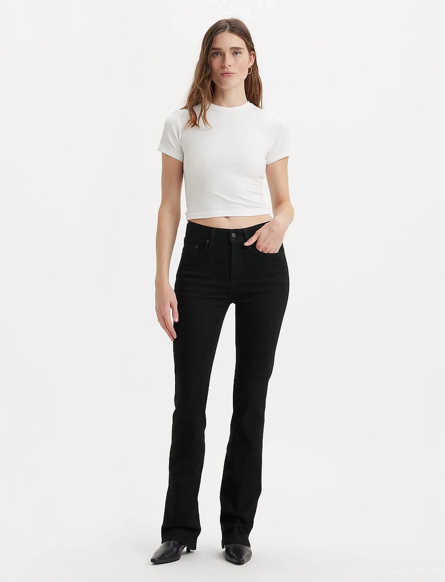 Levi's® - 725 HIGH RISE BOOTCUT MIDNIGHT - alt laienevad teksad - blacks - 0