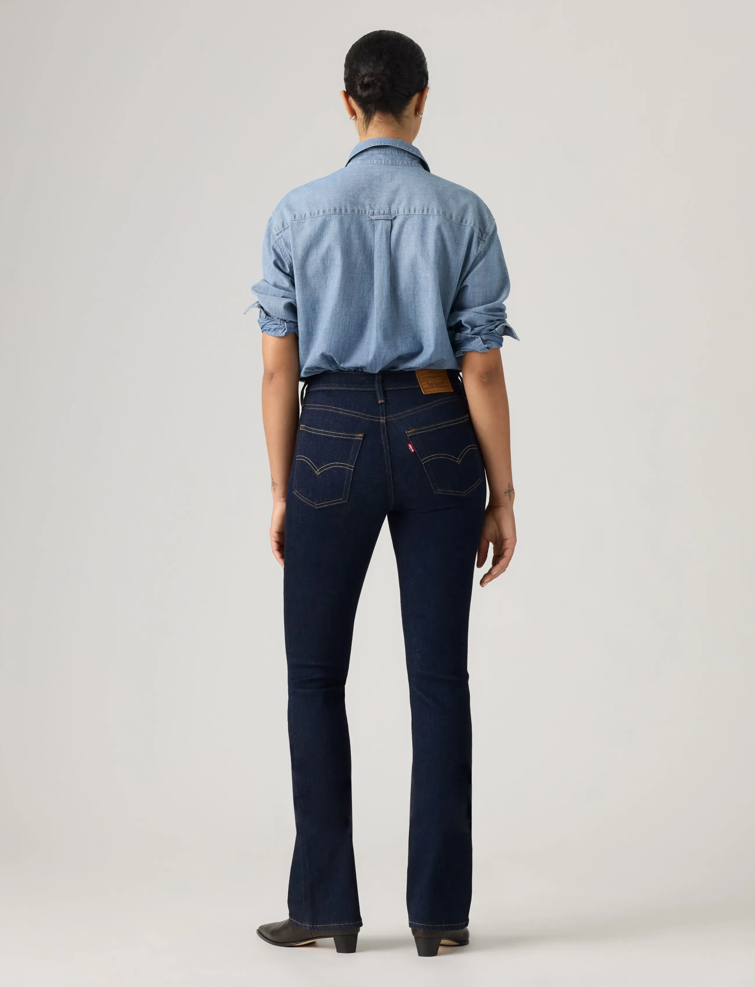 Levi's® - 725 HIGH RISE BOOTCUT TRUE BLU - bootcut jeans - dark indigo - flat finish - 4