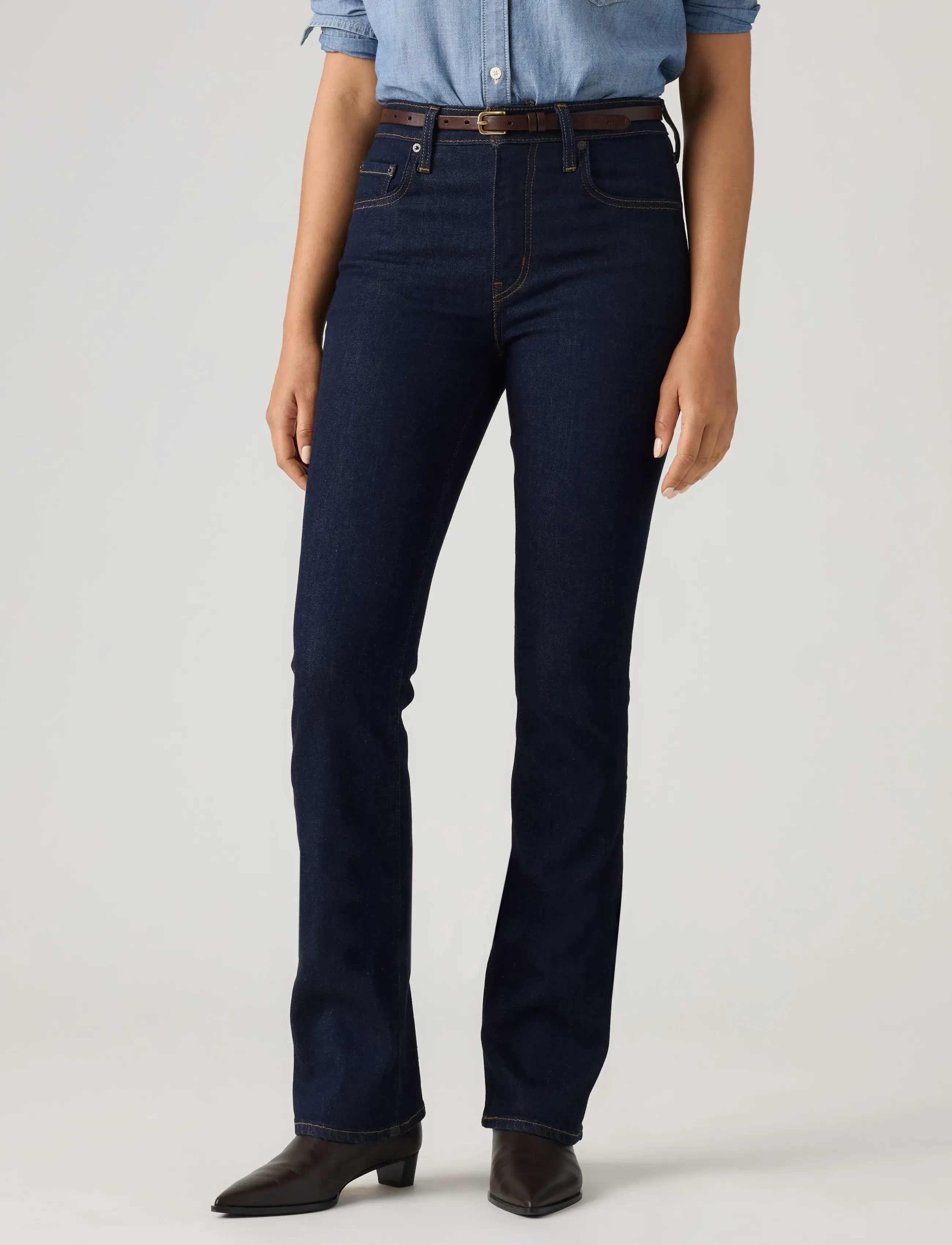 Levi's® - 725 HIGH RISE BOOTCUT TRUE BLU - bootcut jeans - dark indigo - flat finish - 5