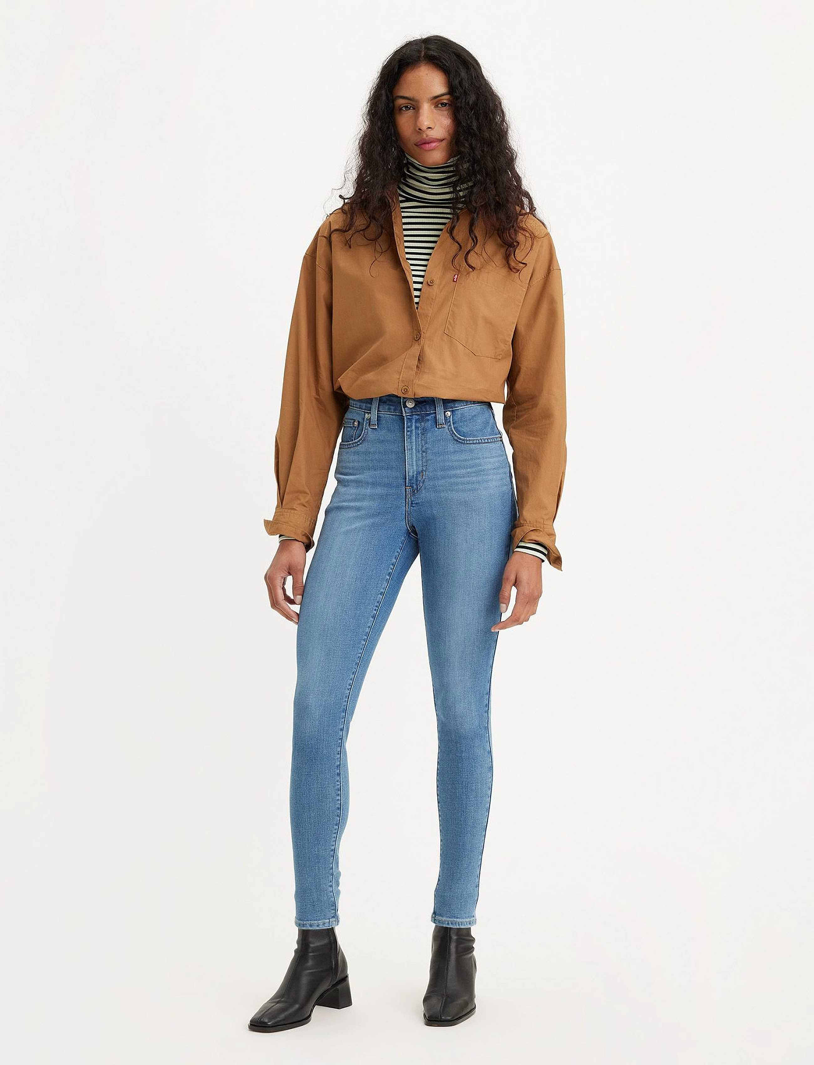 LEVI´S Women - 721 HIGH RISE SKINNY LAPIS AIR - med indigo - worn in - 2